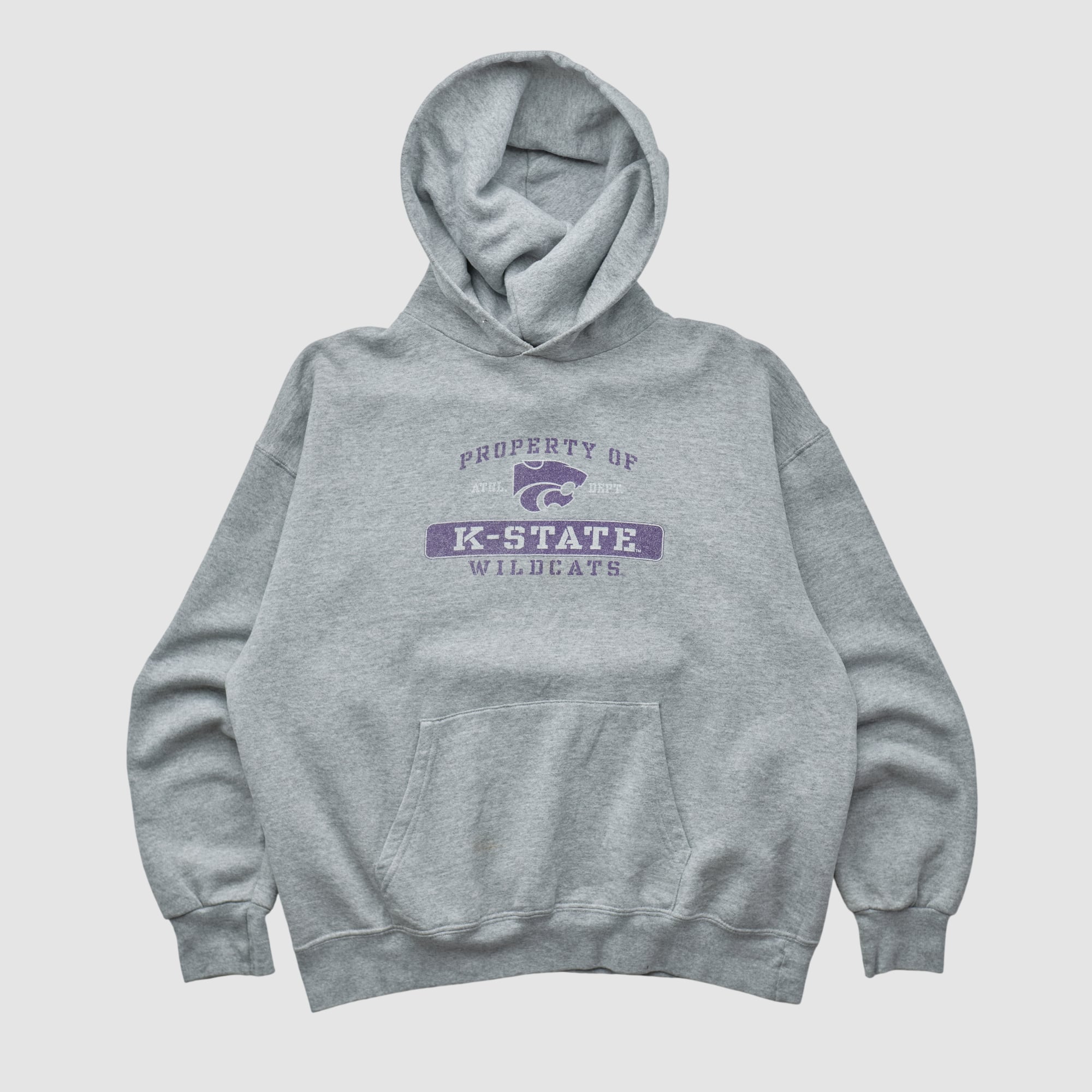 Kansas State Wildcats Jansport 2000s Hooded Pullover Sweatshirt - Heather Gray - S