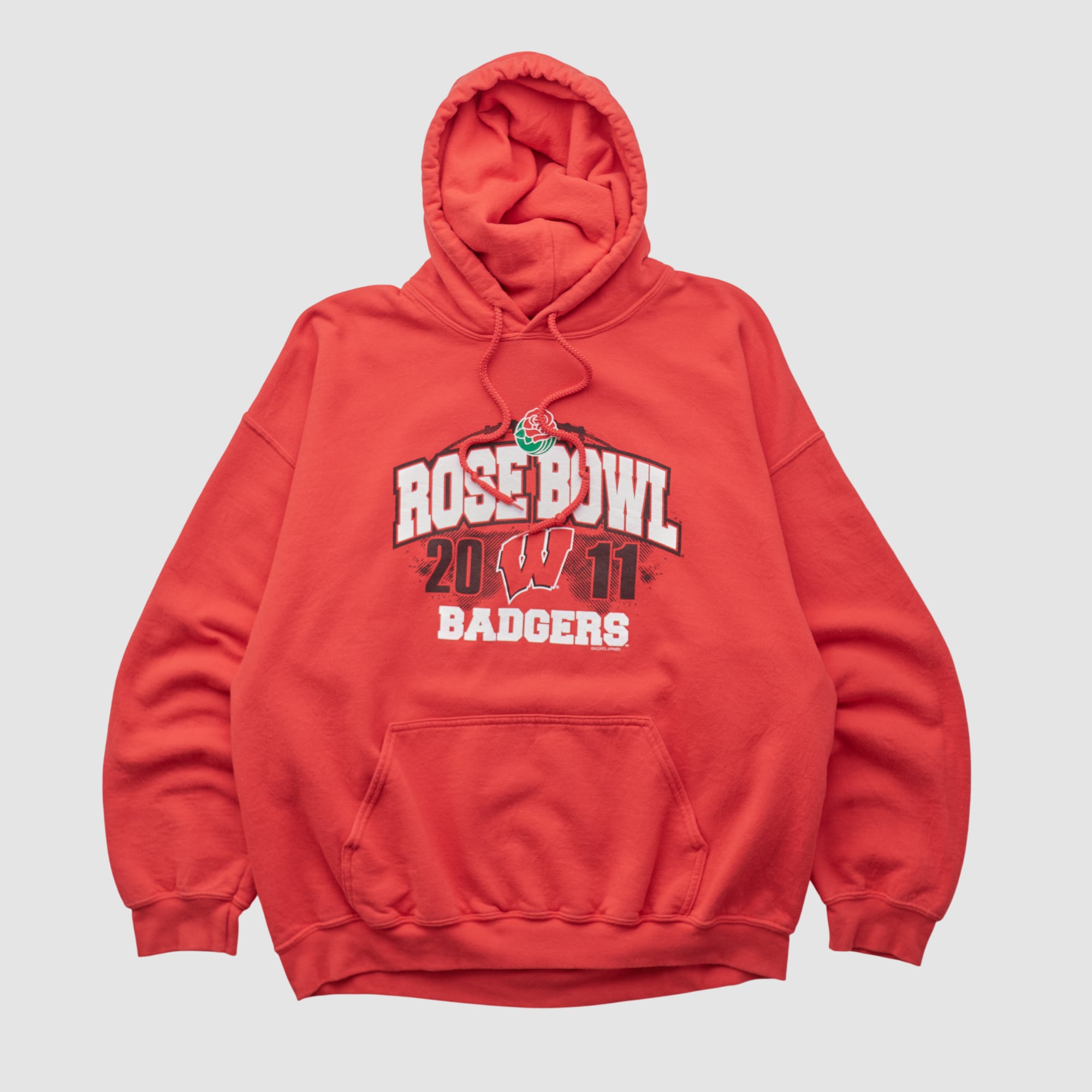 Wisconsin Badgers Gildan 2011 Hooded Pullover Sweatshirt - Red - M
