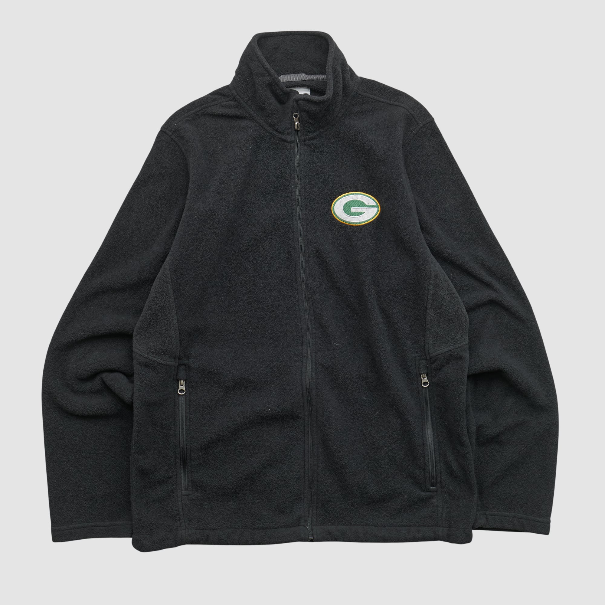 Green Bay Packers NFL 2000s Full Zip Sweatshirt - Black - M
