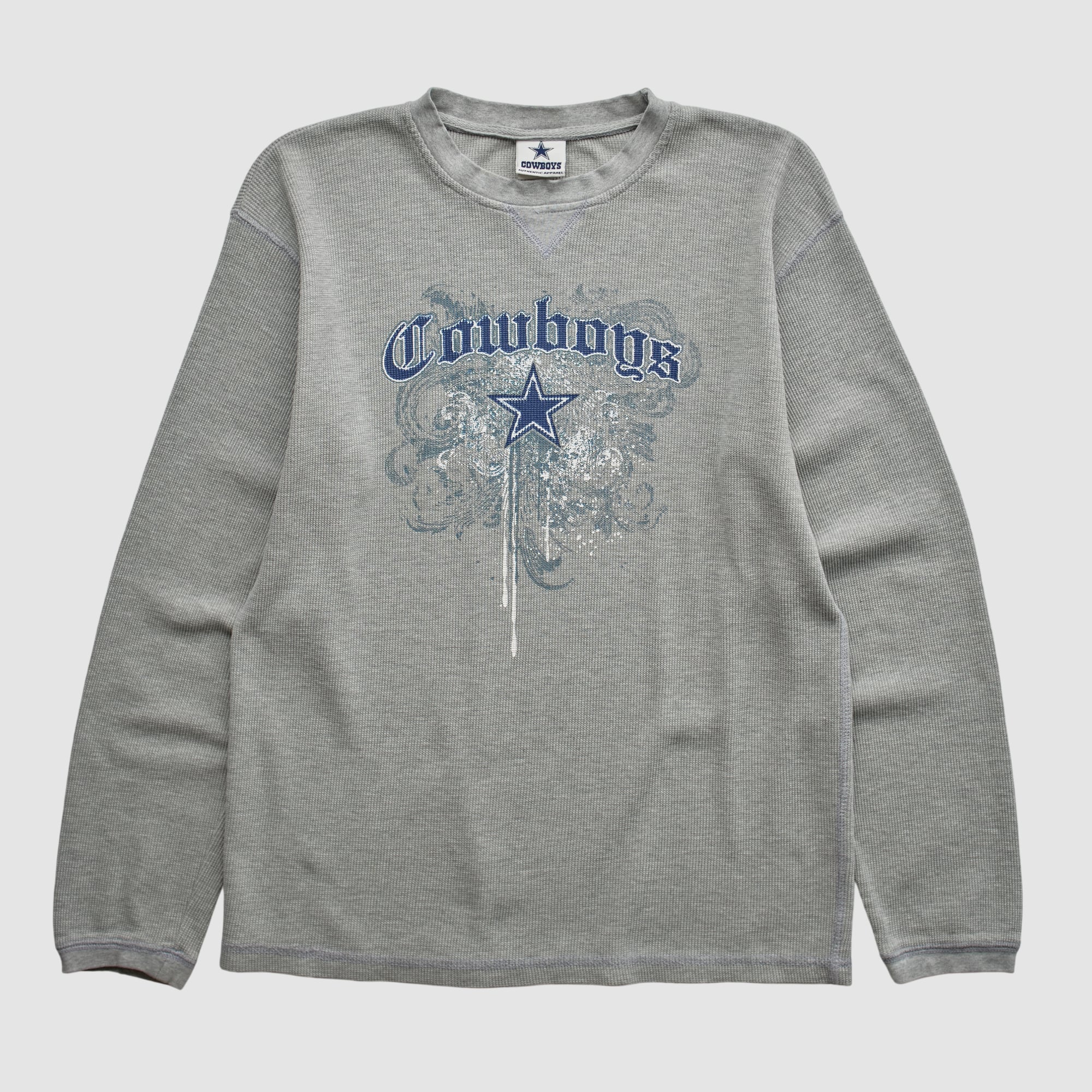 Dallas Cowboys Cowboys Authentic Apparel 2010s Long Sleeve Top - Gray - S