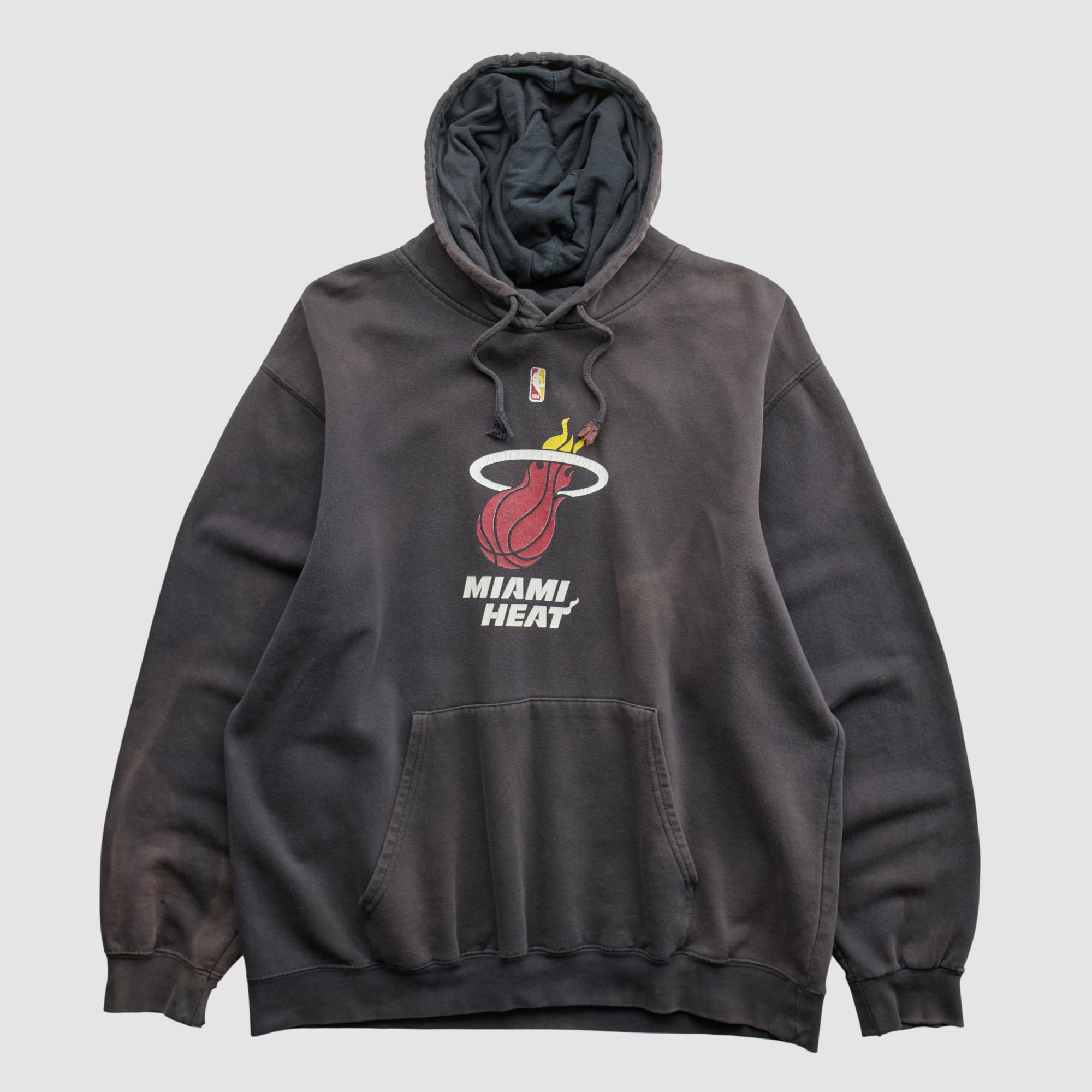 Miami Heat Majestic 2000s Hooded Pullover Sweatshirt - Black - S