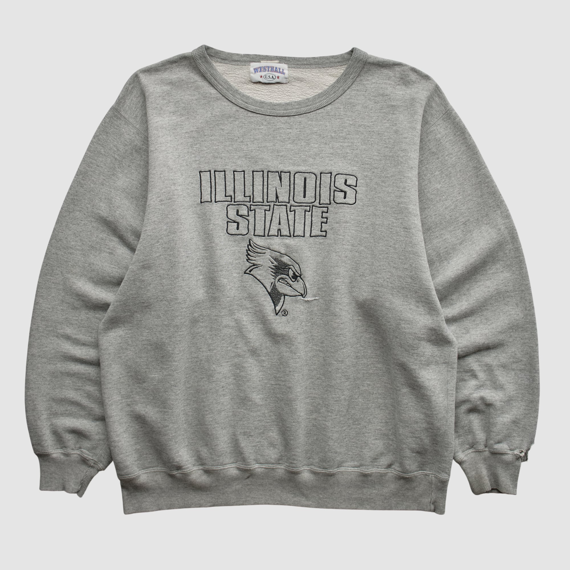 Illinois State Redbirds Westhall 90s Pullover Sweatshirt - Heather Gray - M