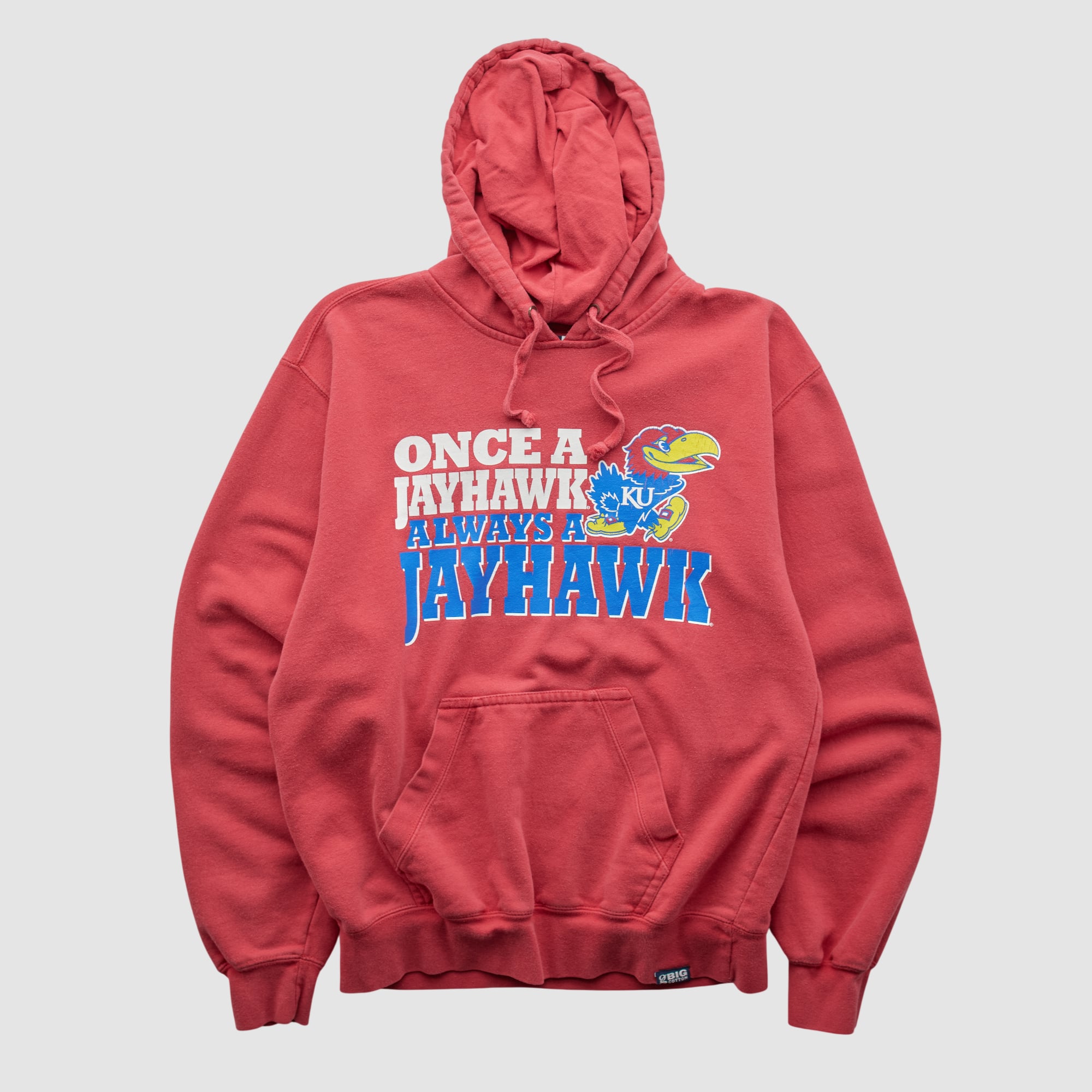 Kansas Jayhawks Gear For Sports 2010s Hooded Pullover Sweatshirt - Red - S