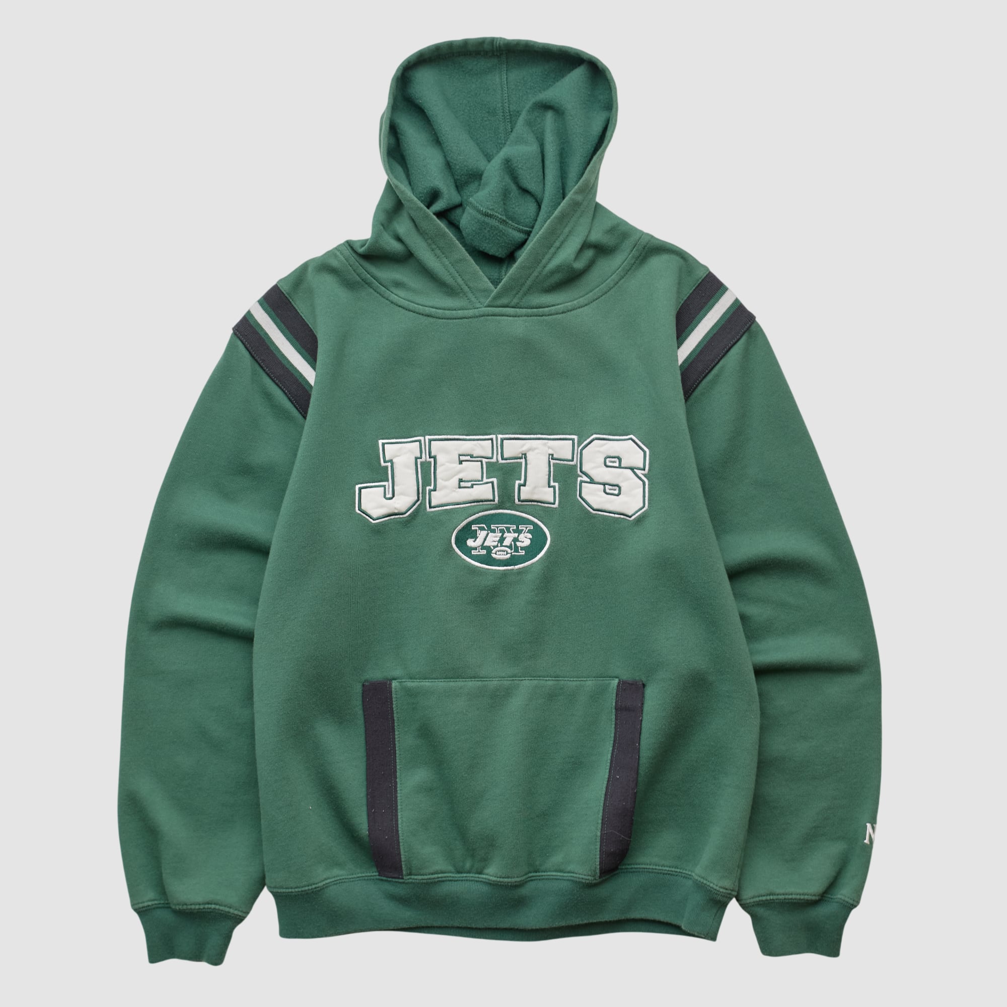 New York Jets NFL 2000s Hooded Pullover Sweatshirt - Green - XS
