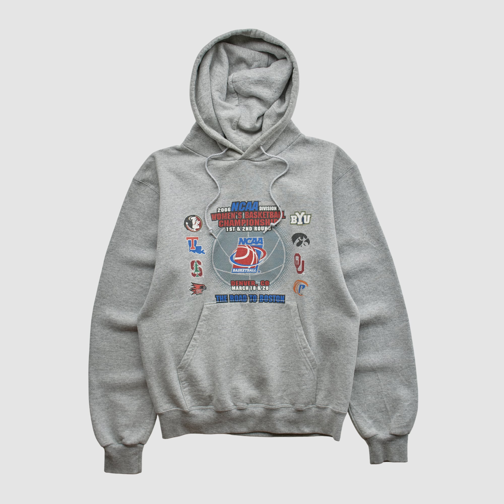 NCAA Women's Basketball Championship Champion 2006 Hooded Pullover Sweatshirt - Heather Gray - XXS