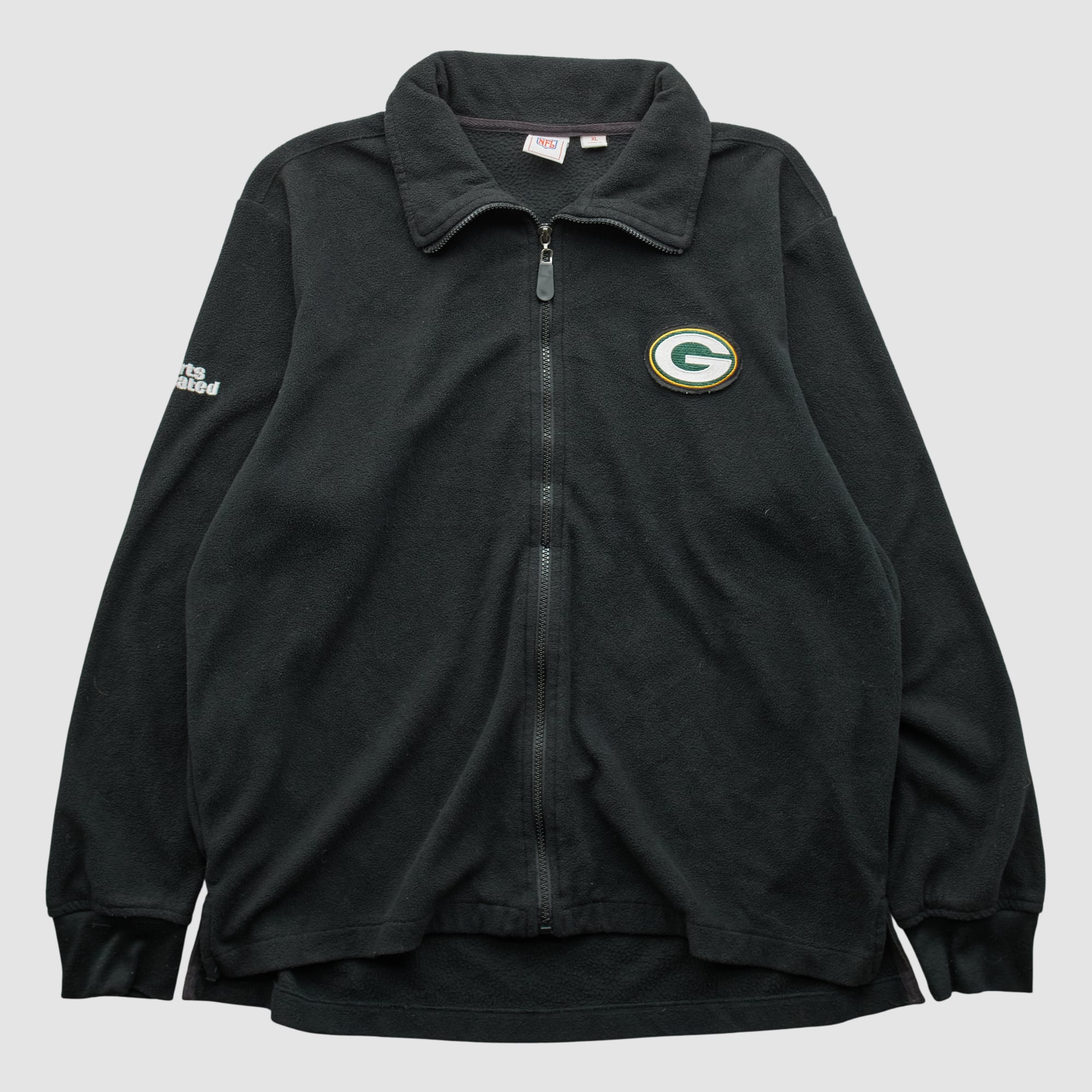 Green Bay Packers NFL 2000s Full Zip Jacket - Black - S