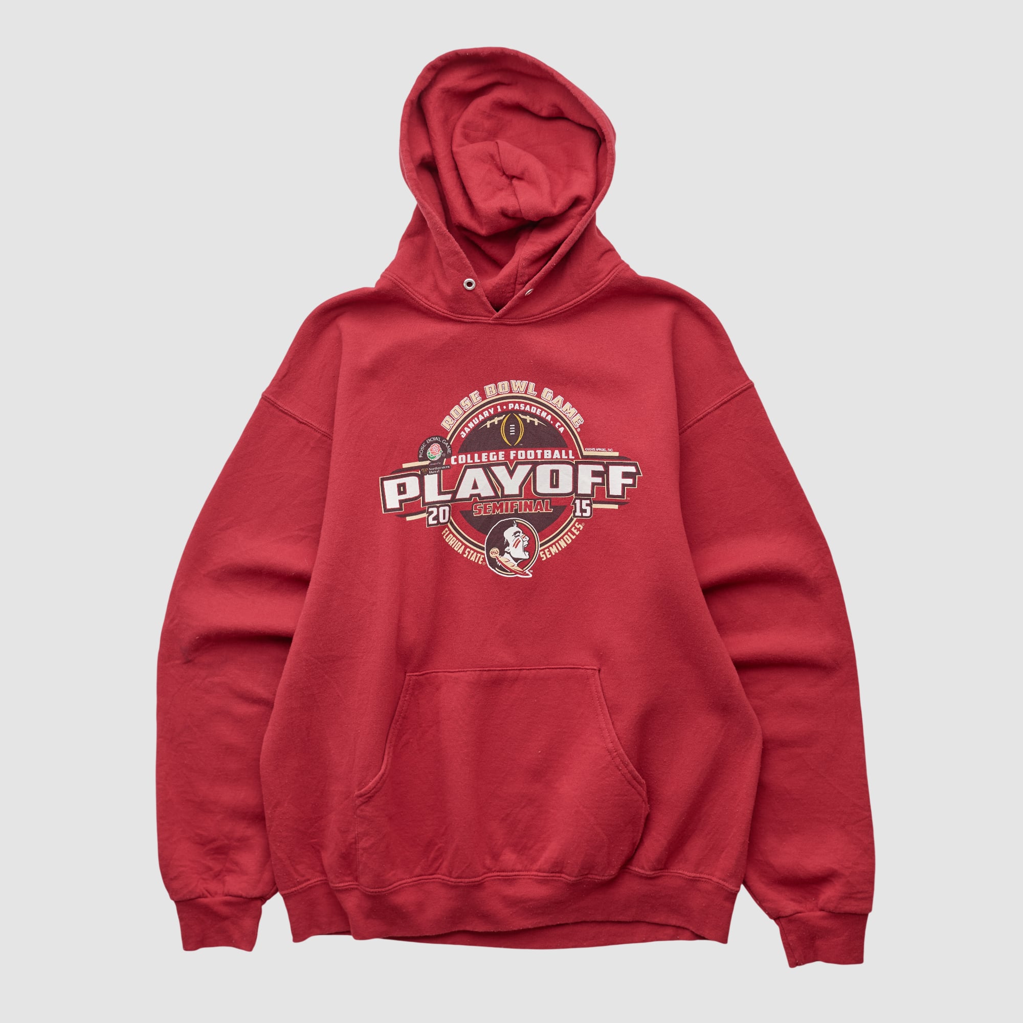 Rose Bowl Jerzees 2015 Hooded Pullover Sweatshirt - Red - S
