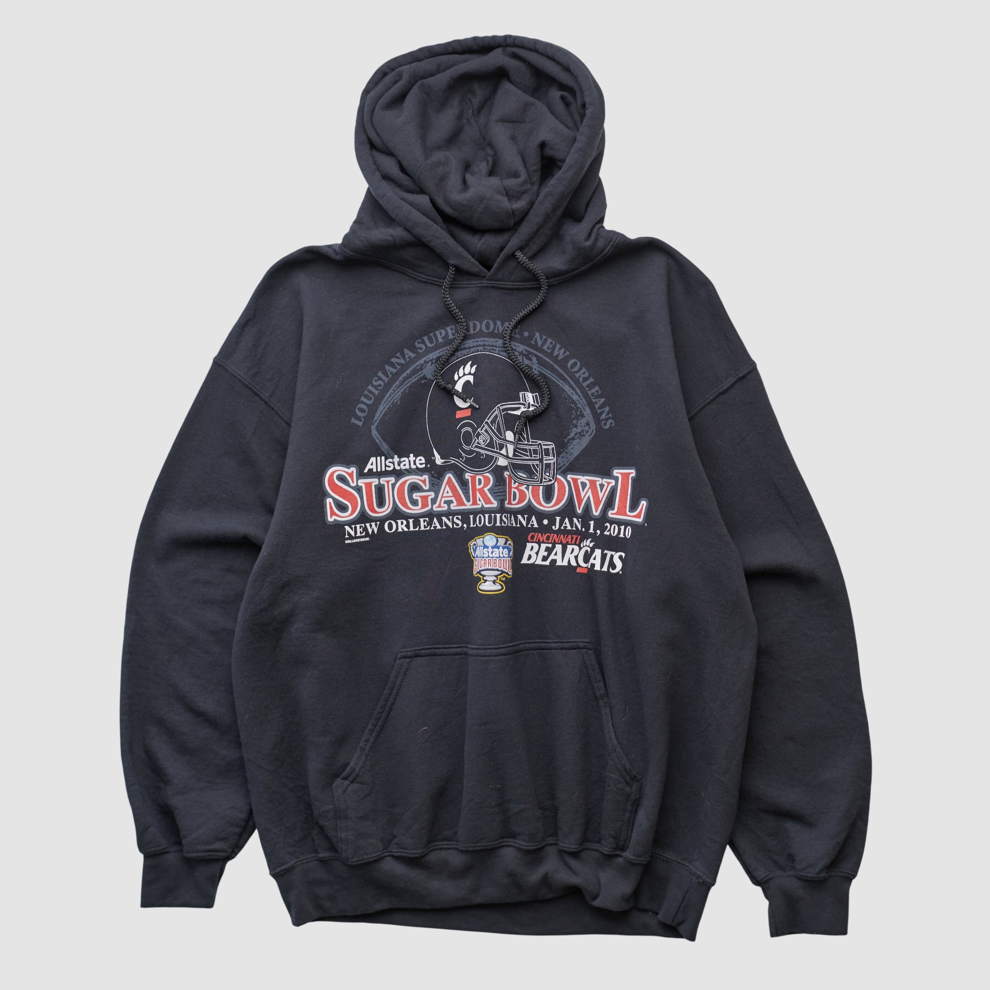 Sugar Bowl Gildan 2010 Hooded Pullover Sweatshirt - Black - S