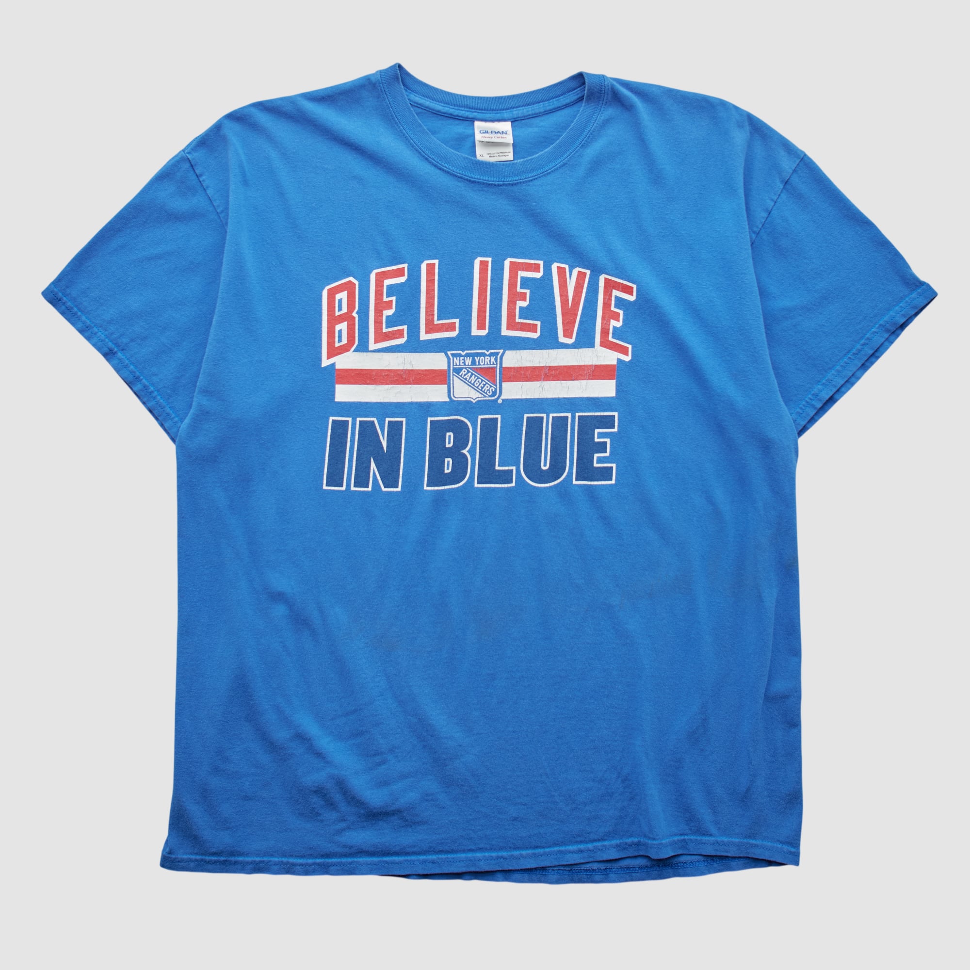 New York Rangers Gildan 2010s T-shirt - Blue - M