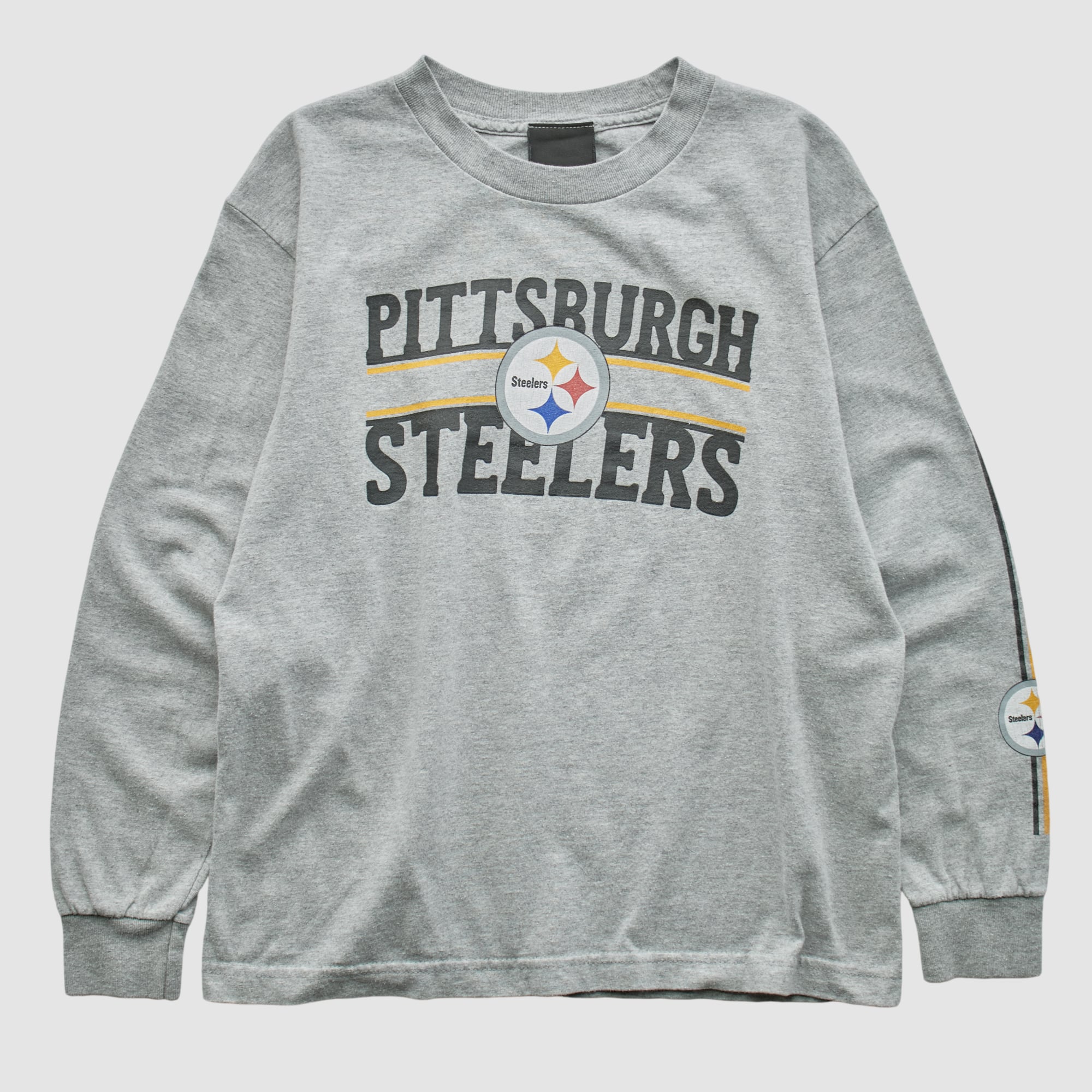 Pittsburgh Steelers Reebok 2010s Pullover Sweatshirt - Heather Gray - XXS