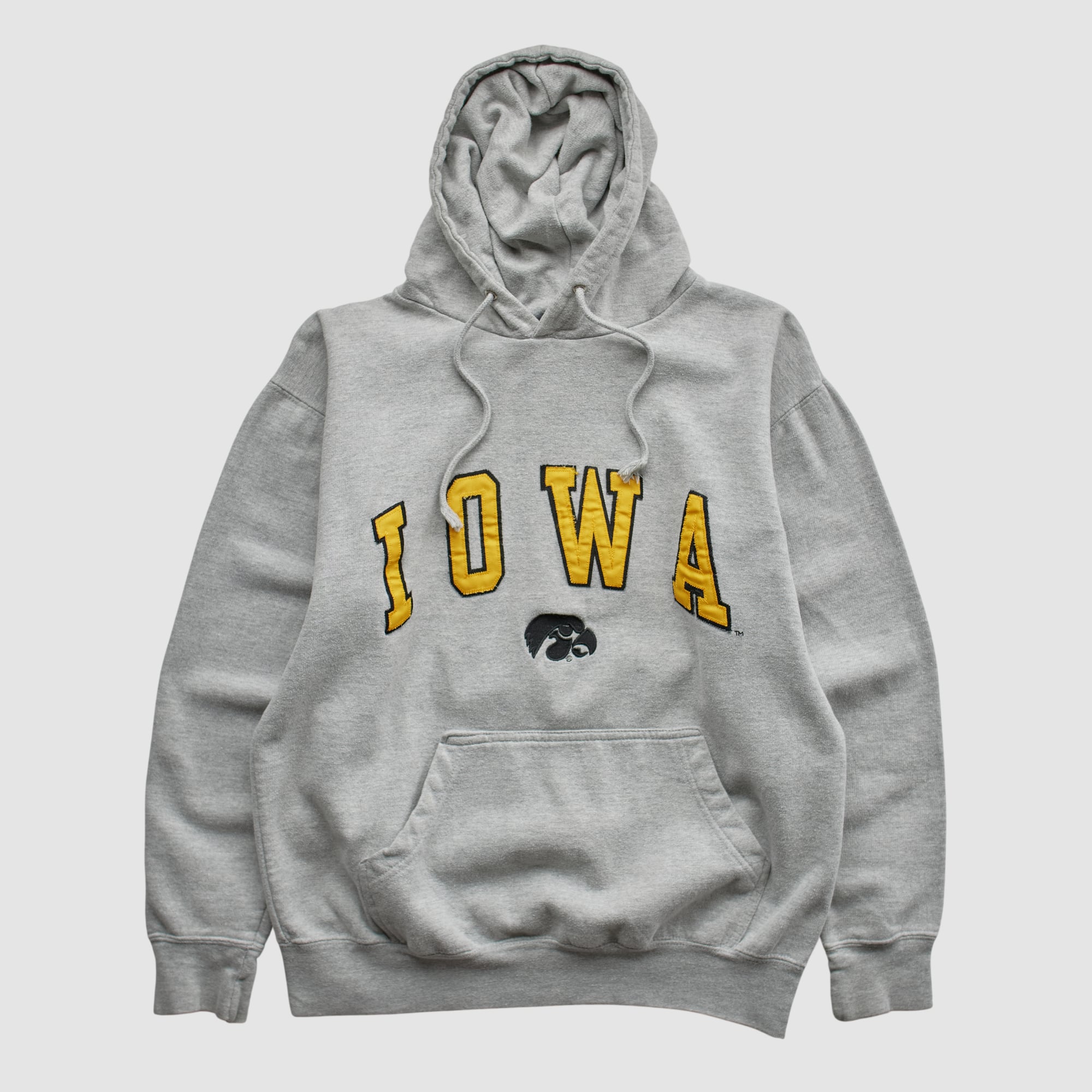 Iowa Hawkeyes OVB 2010s Hooded Pullover Sweatshirt - Heather Gray - XS
