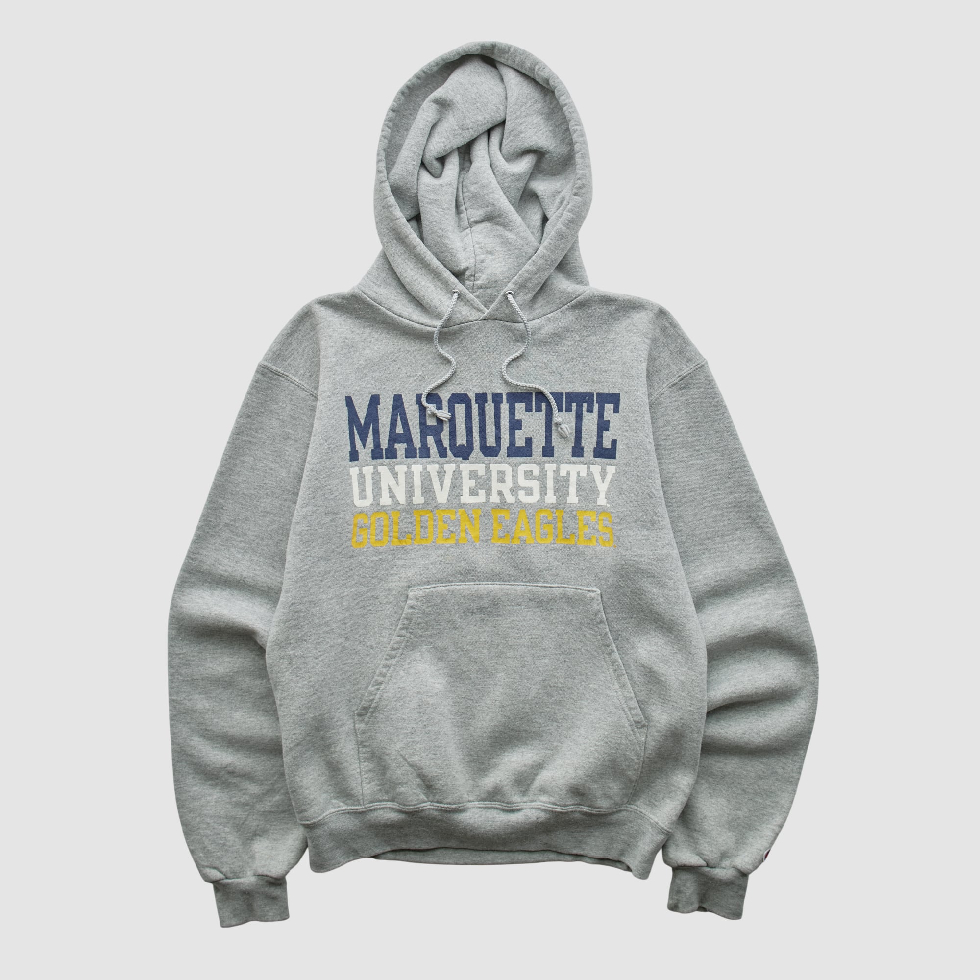 Marquette Golden Eagles 2000s Hooded Pullover Sweatshirt - Heather Gray - XS