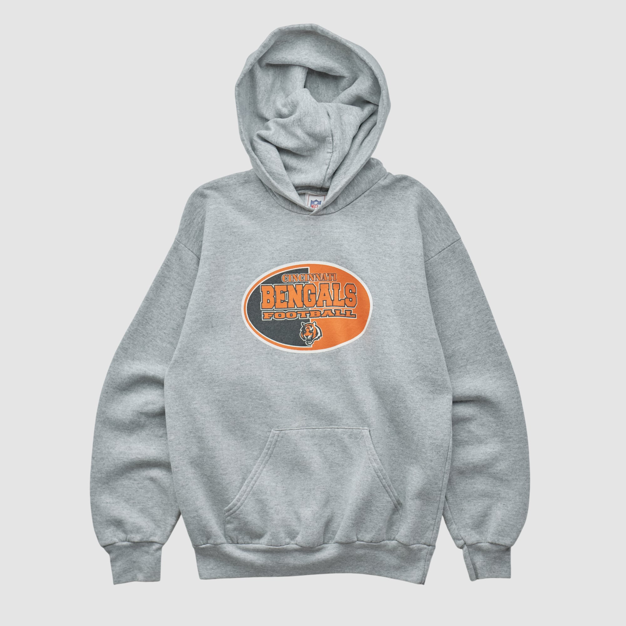 Cincinnati Bengals NFL 2000s Hooded Pullover Sweatshirt - Heather Gray - XS