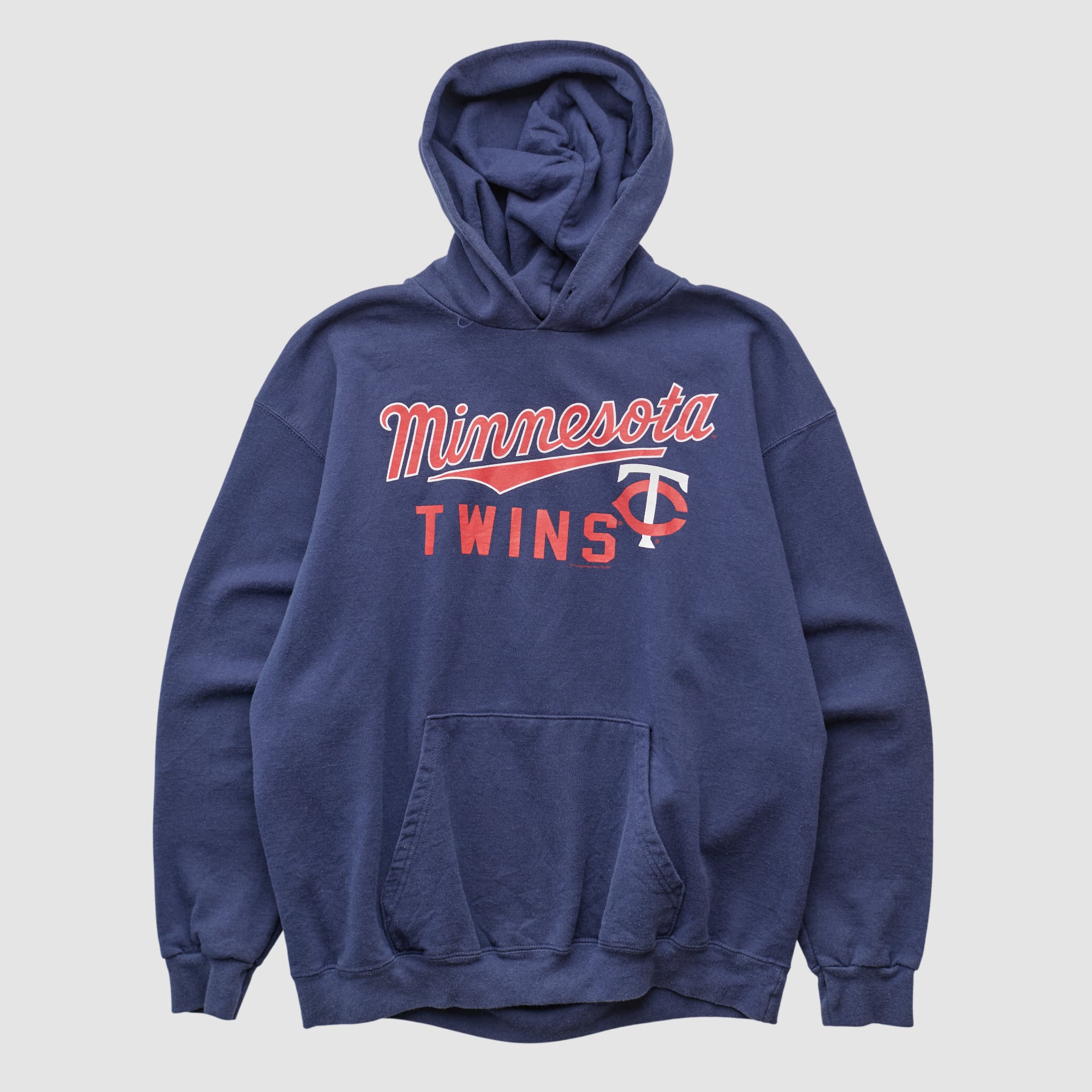Minnesota Twins Genuine Merchandise 2000s Hooded Pullover Sweatshirt - Navy - M