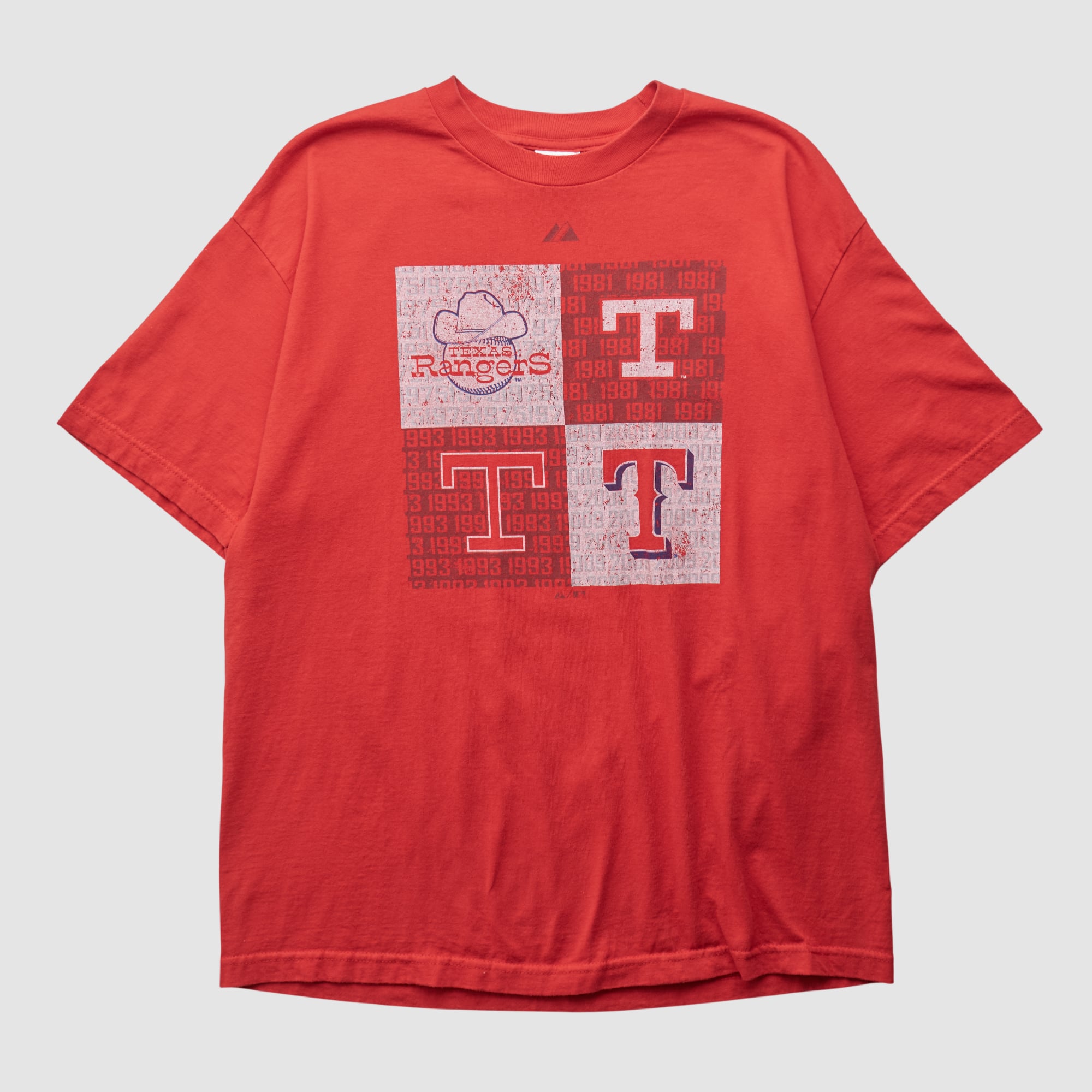 Texas Rangers Majestic 2010s T-shirt - Red - L
