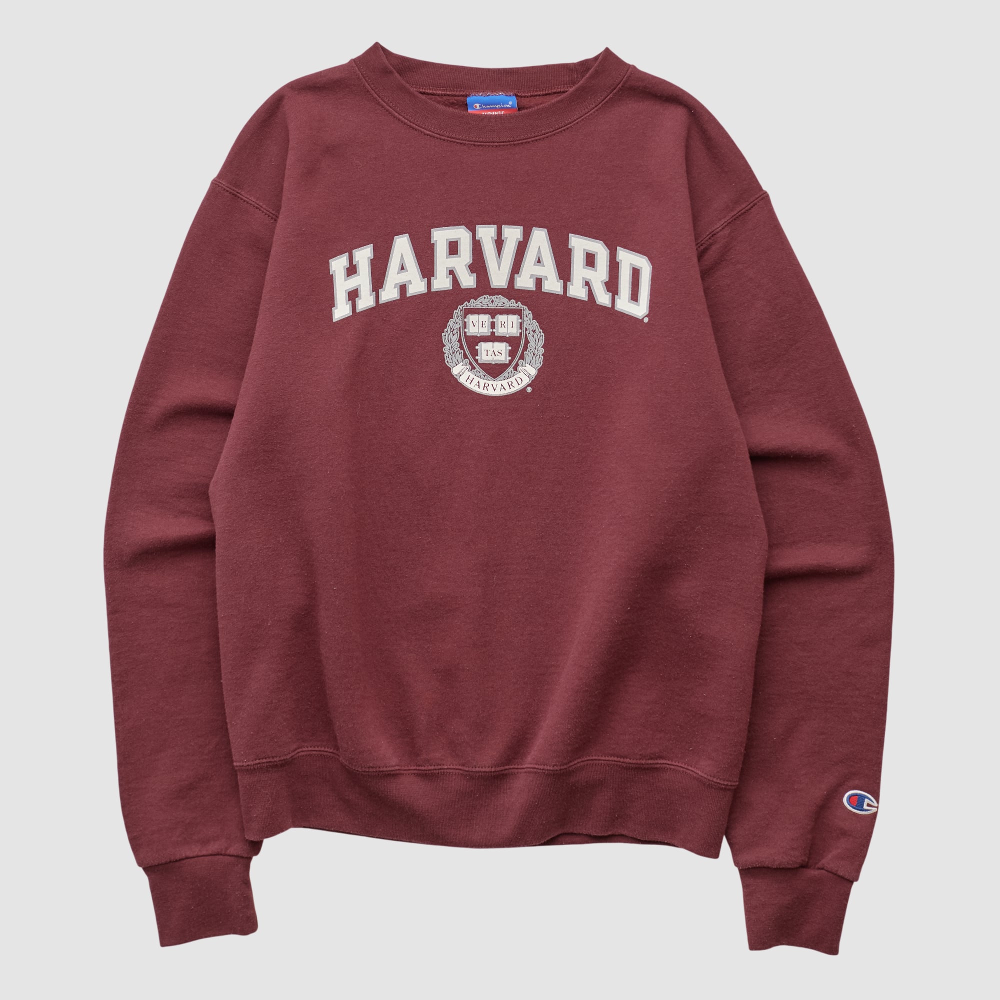 Harvard Crimson Champion 2000s Pullover Sweatshirt - Maroon - XS