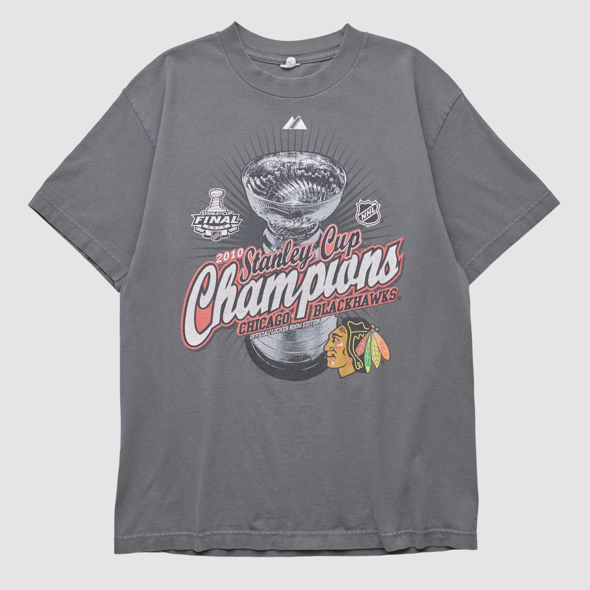 Chicago Blackhawks Majestic 2010 T-shirt - Gray - S