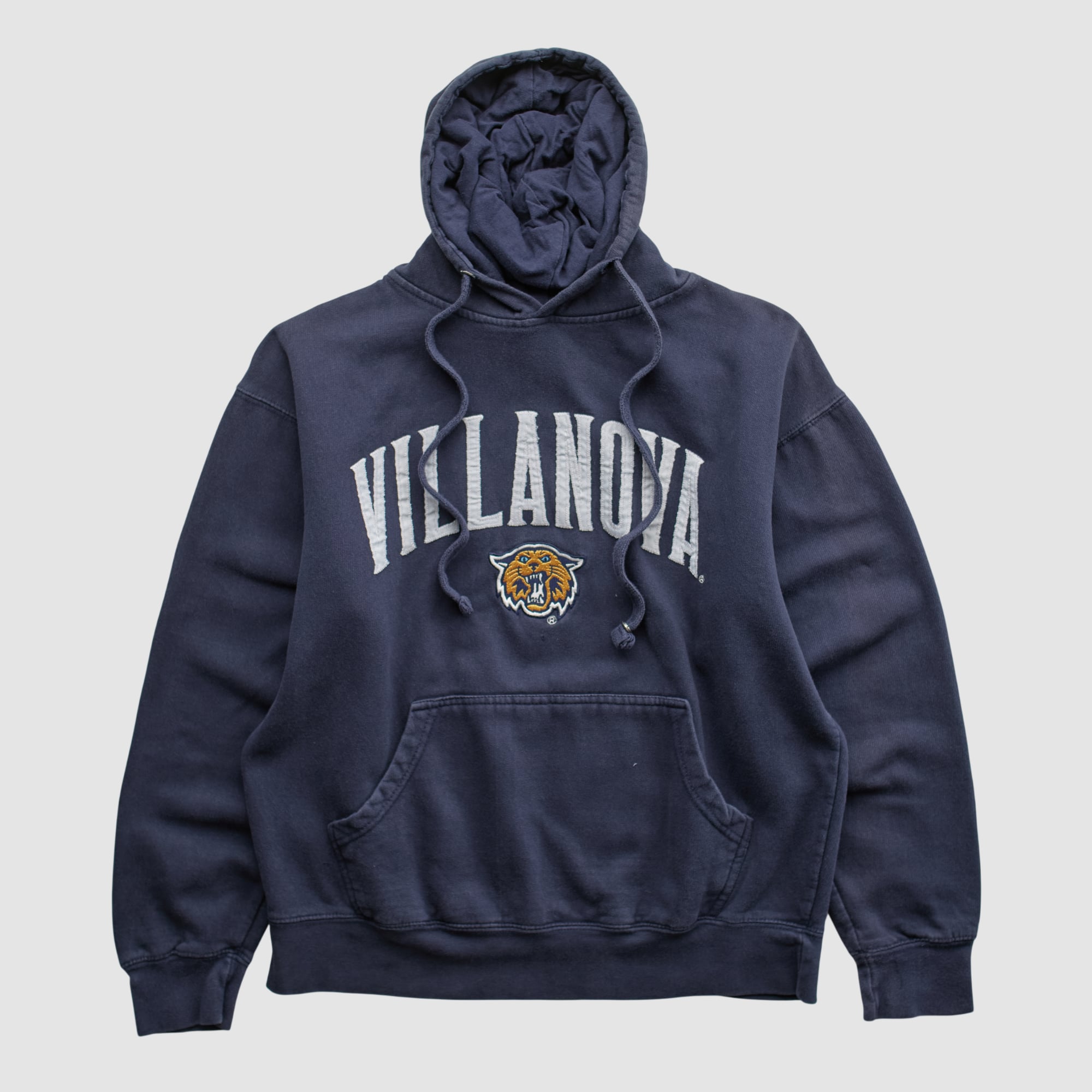 Villanova Wildcats Old Varsity Brand 2010s Hooded Pullover Sweatshirt - Navy - XS