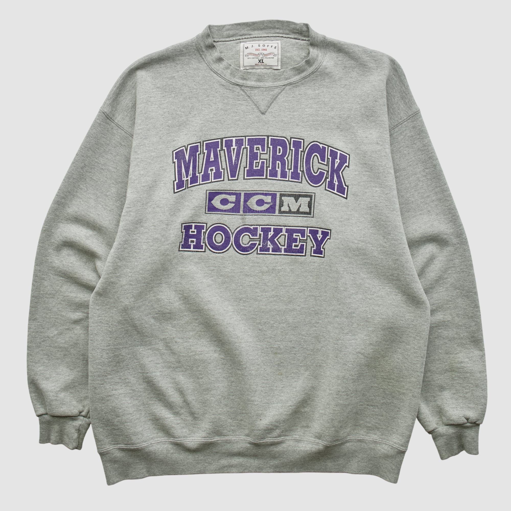 Minnesota State Mavericks Soffe 90s Pullover Sweatshirt - Heather Gray - L