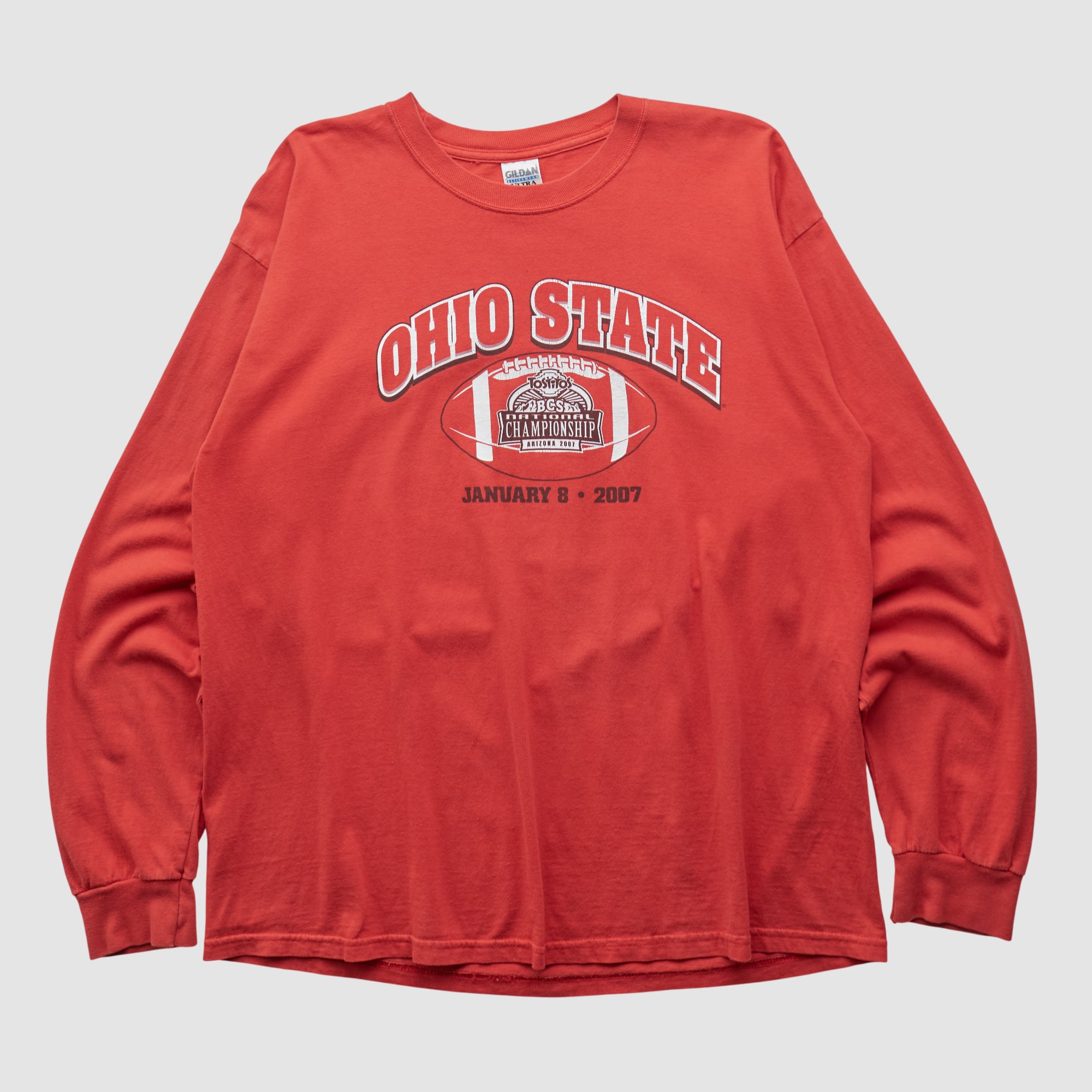 Ohio State Buckeyes Gildan 2007 Long Sleeve T-shirt - Red - M