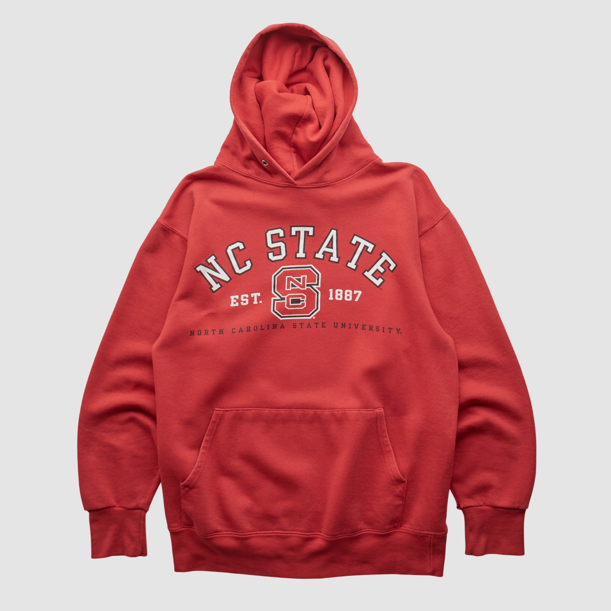 NC State Wolfpack Cotton Exchange 2000s Hooded Pullover Sweatshirt - Red - XS