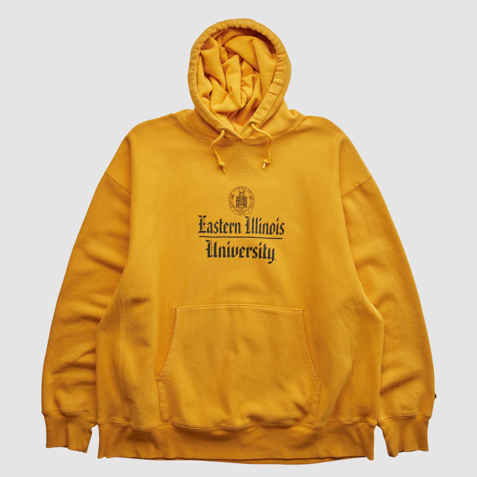 Eastern Illinois Panthers Champion 2000s Hooded Pullover Sweatshirt - Yellow - 2XL
