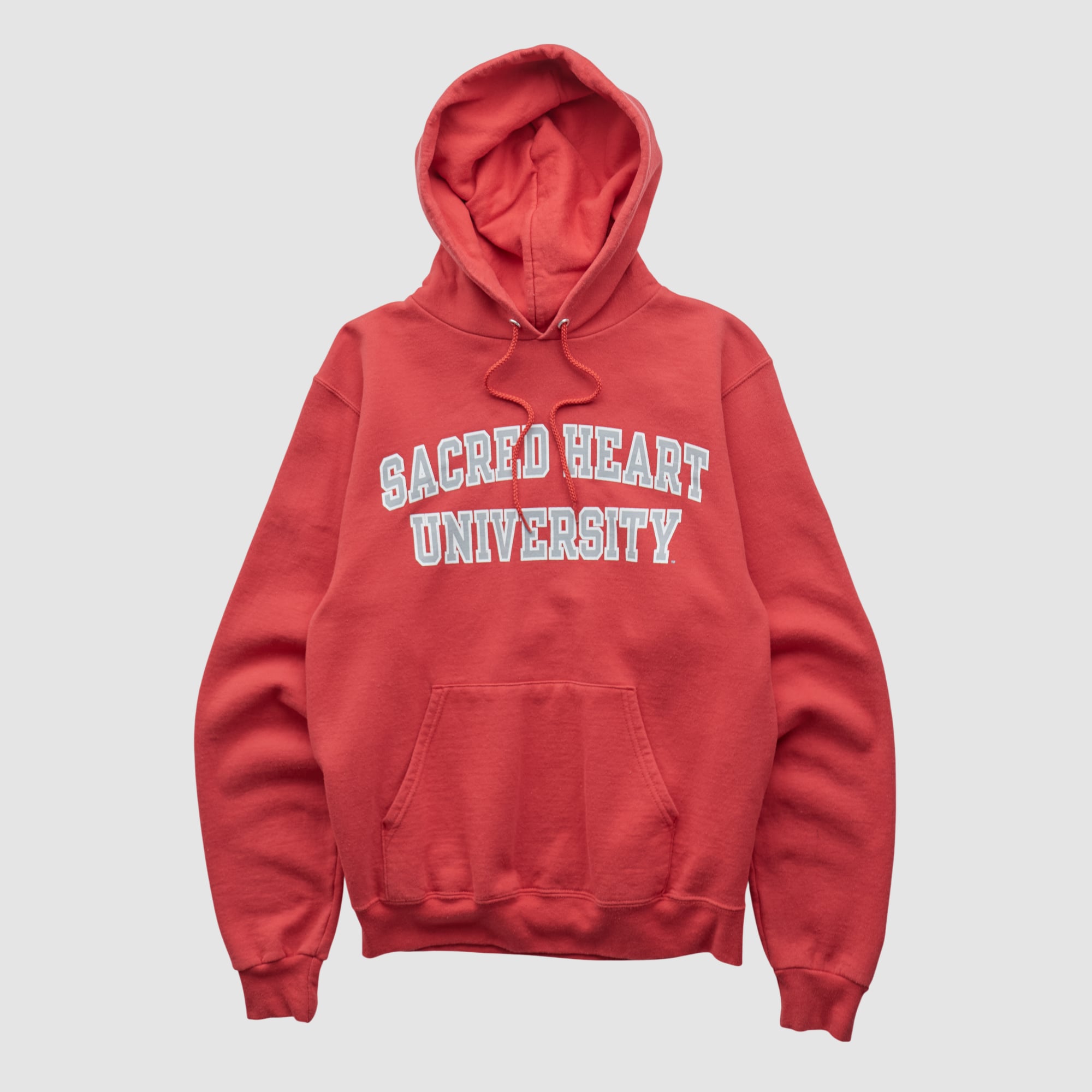 Sacred Heart Pioneers Champion 2000s Hooded Pullover Sweatshirt - Red - XS
