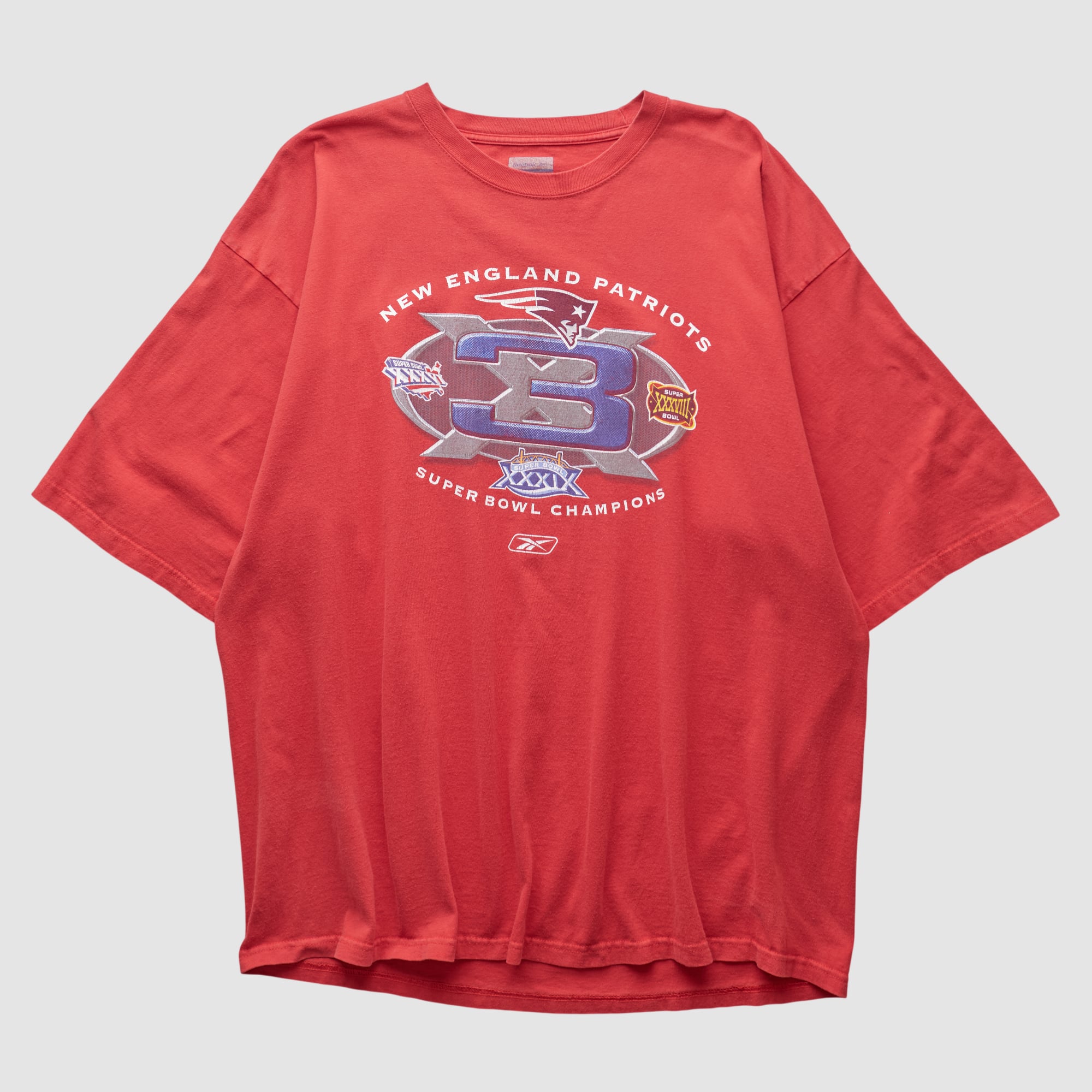 New England Patriots Reebok 2005 T-shirt - Red - 2XL