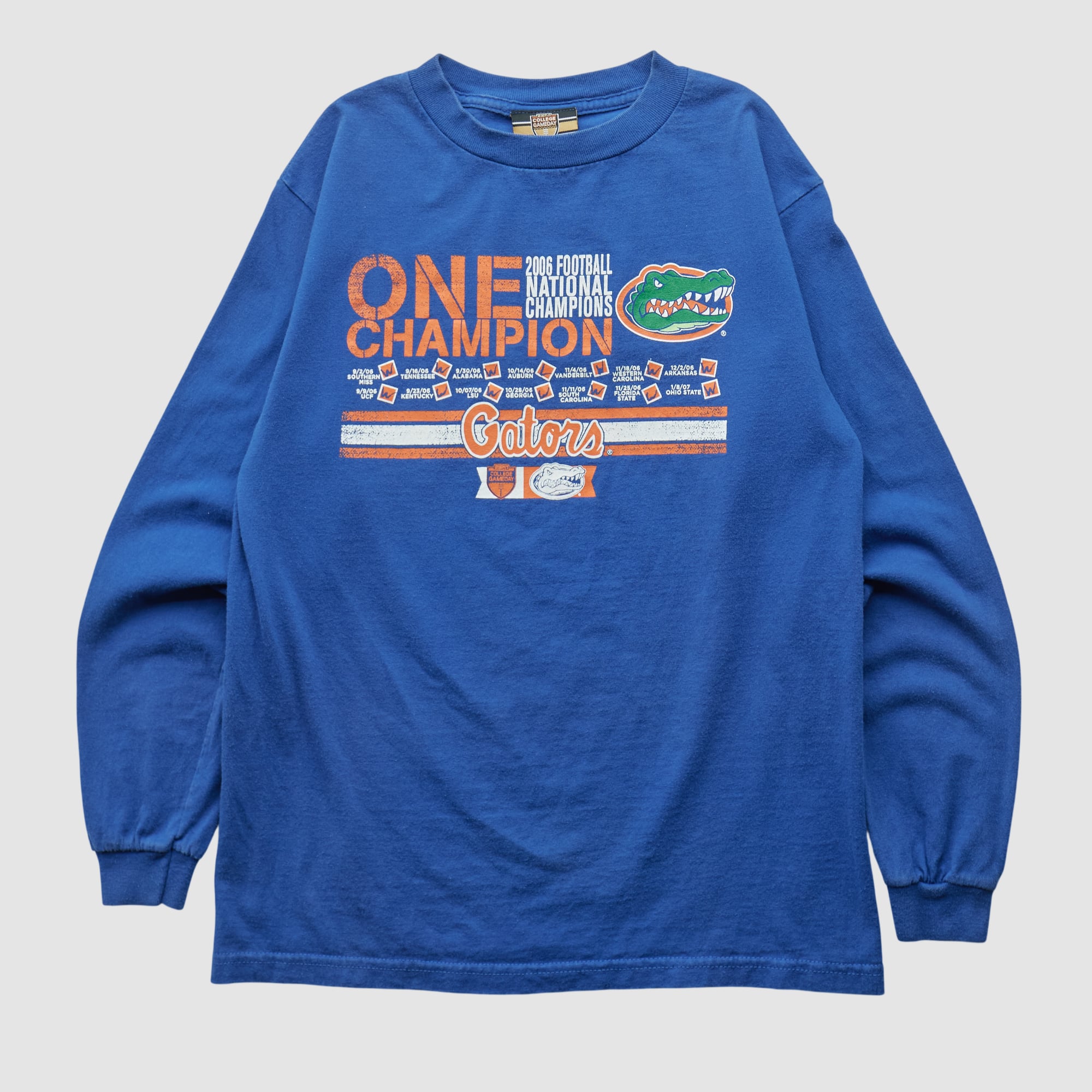 Florida Gators ESPN 2006 Long Sleeve T-shirt - Blue - XS