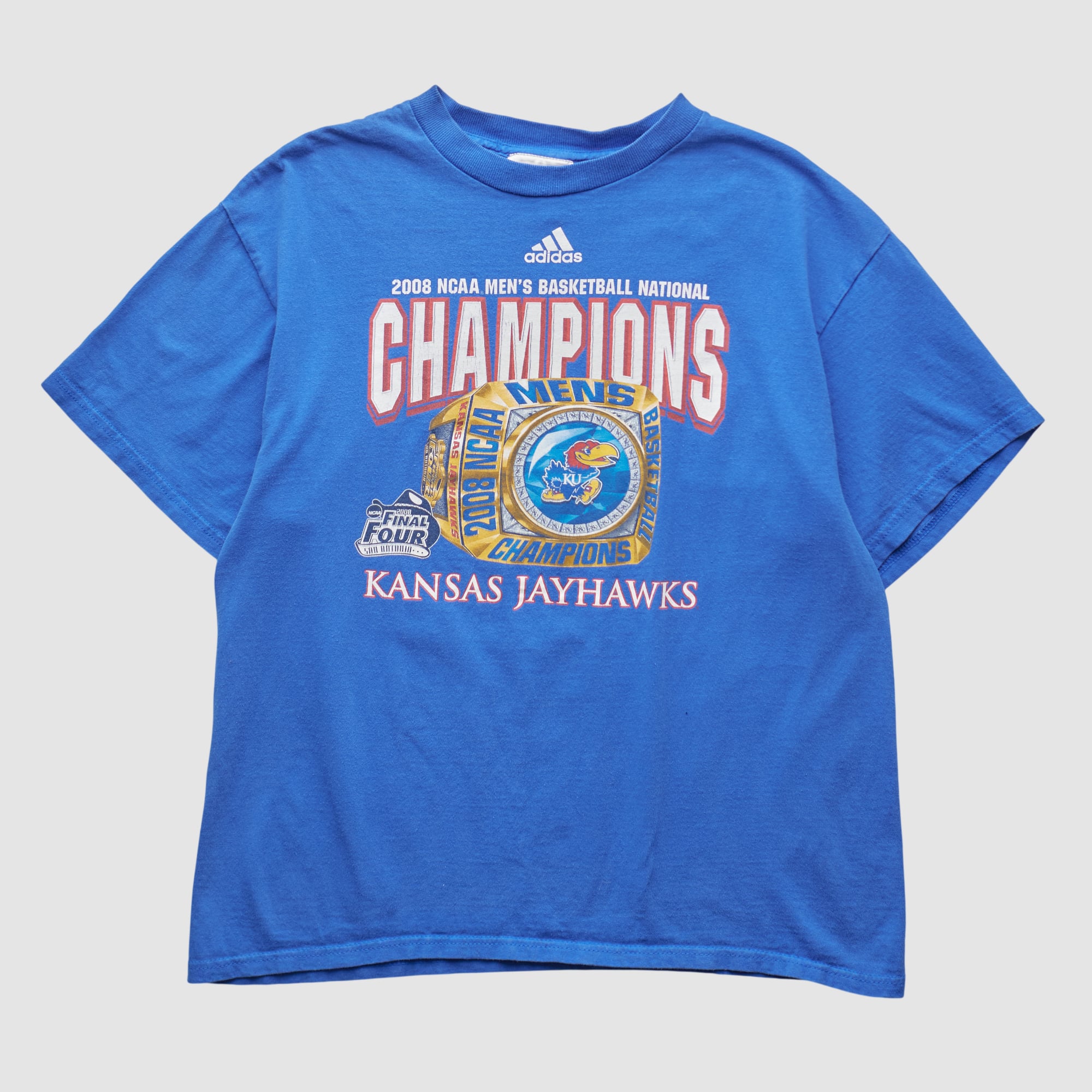 Kansas Jayhawks Adidas 2008 T-shirt - Blue - S