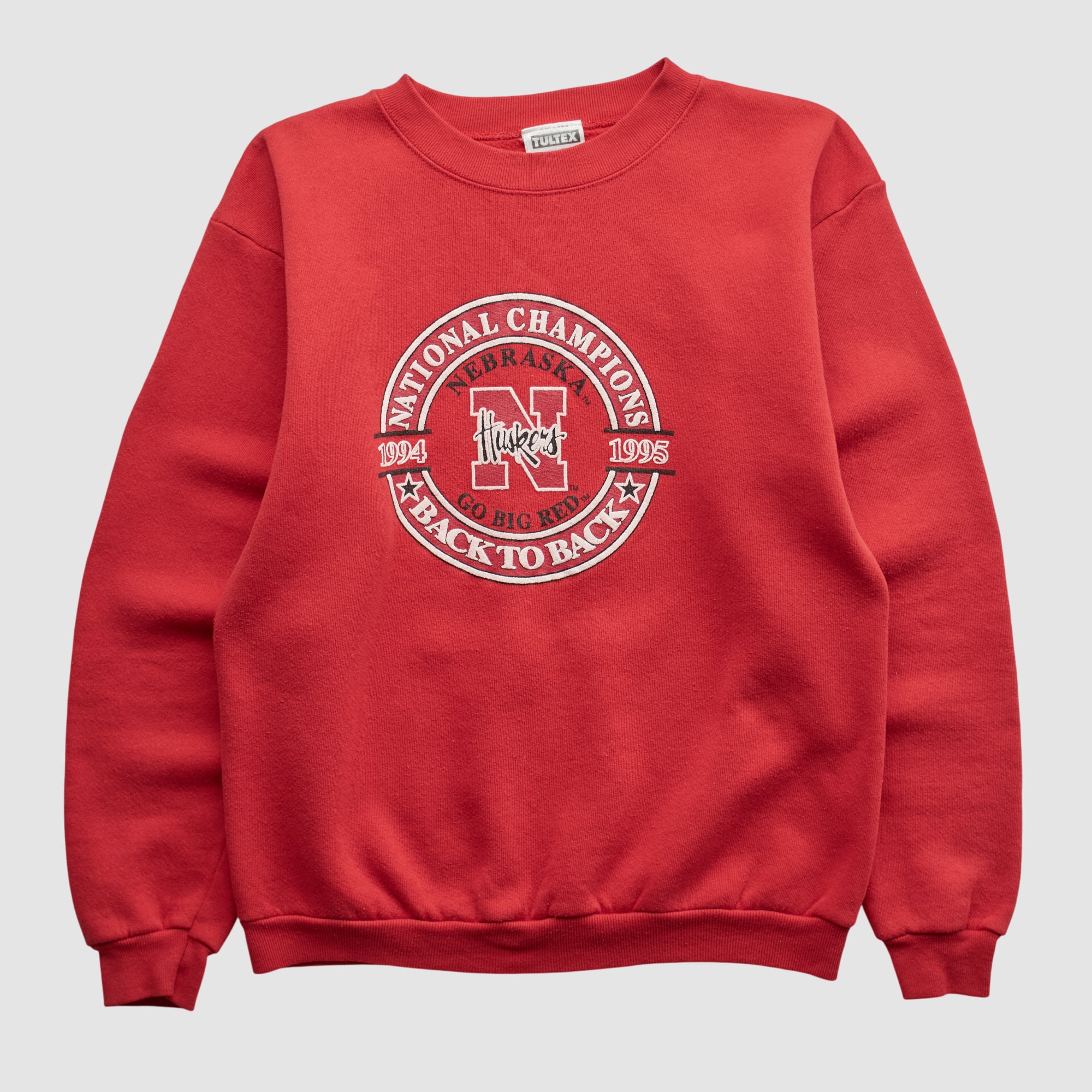 Nebraska Huskers Tultex 1995 Pullover Sweatshirt - Red - XS