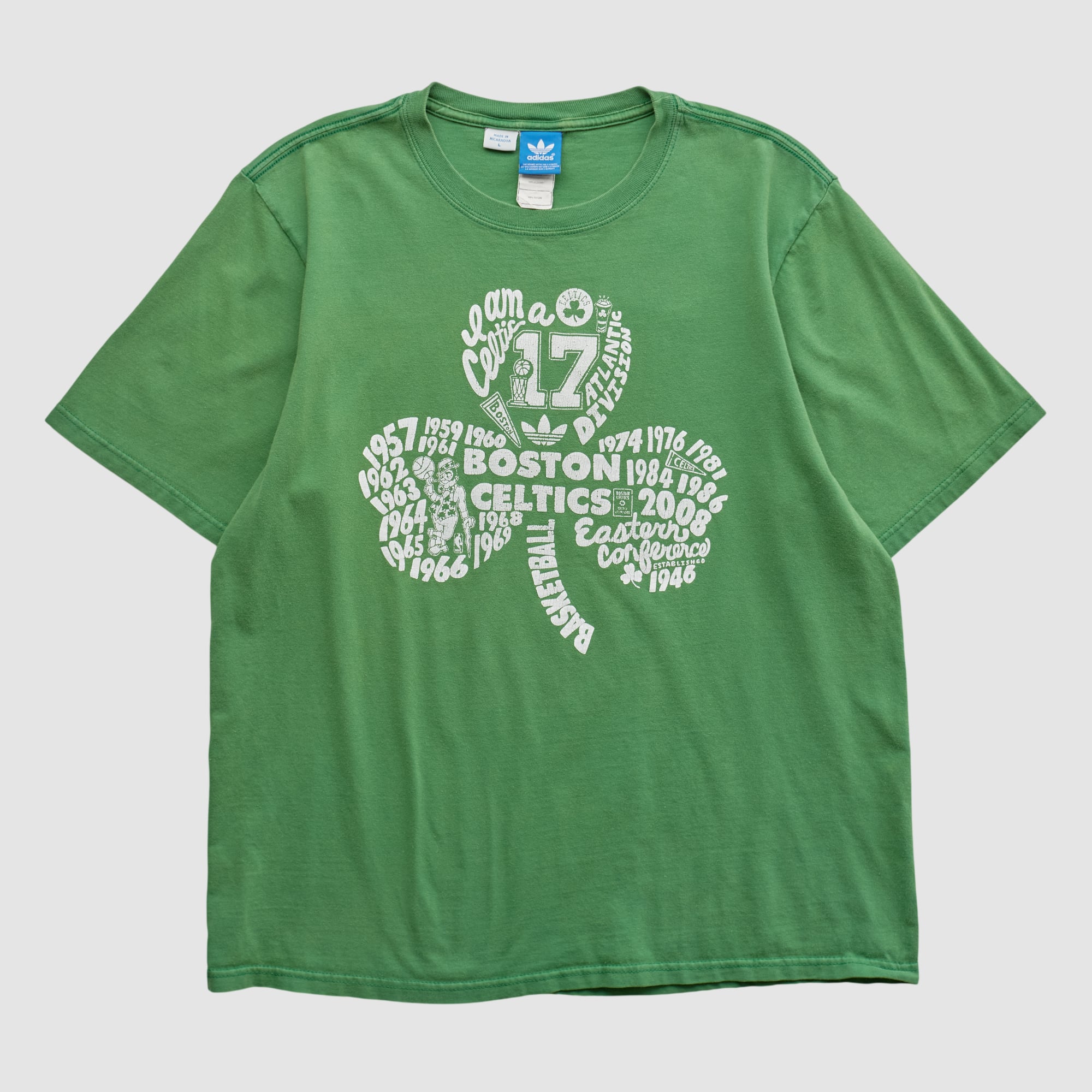 Boston Celtics Adidas 2008 T-shirt - Green - M