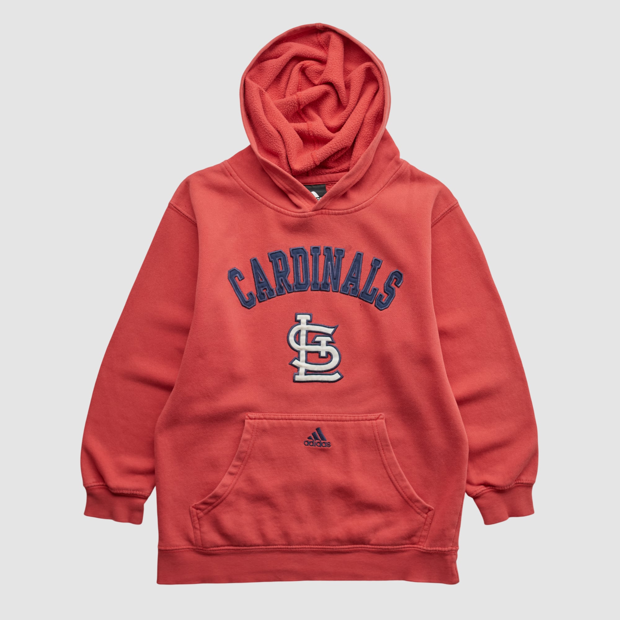 St. Louis Cardinals Adidas 2010s Hooded Pullover Sweatshirt - Red - Yth L