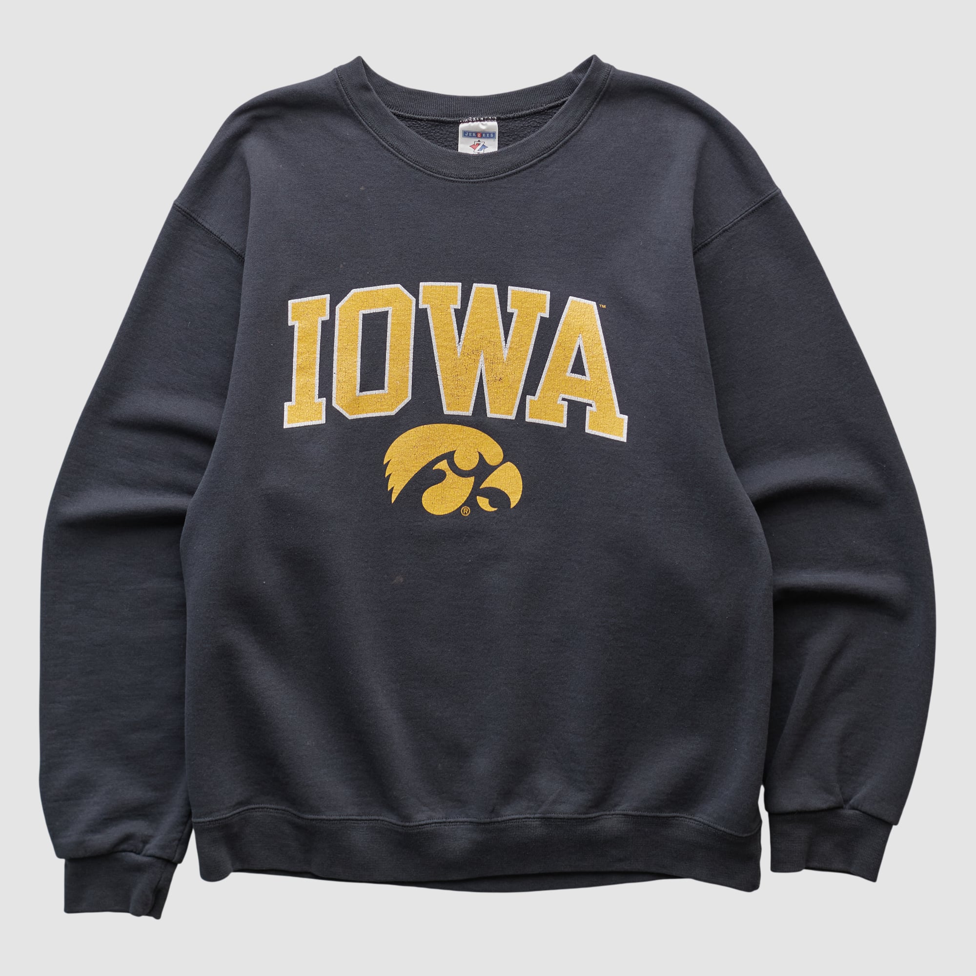 Iowa Hawkeyes Jerzees 2000s Pullover Sweatshirt - Black - S