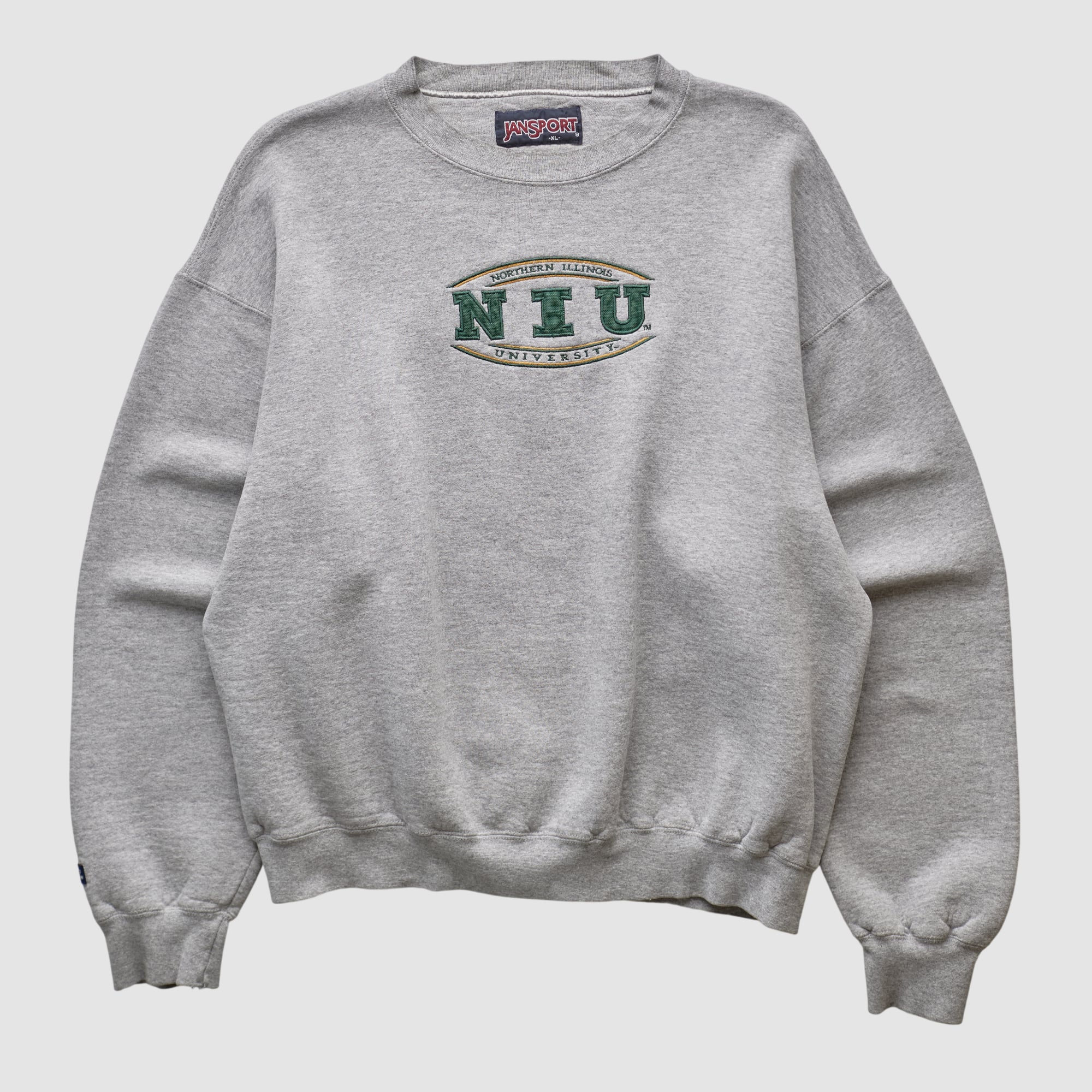 Northern Illinois Huskies Jansport 2000s Pullover Sweatshirt - Heather Gray - L