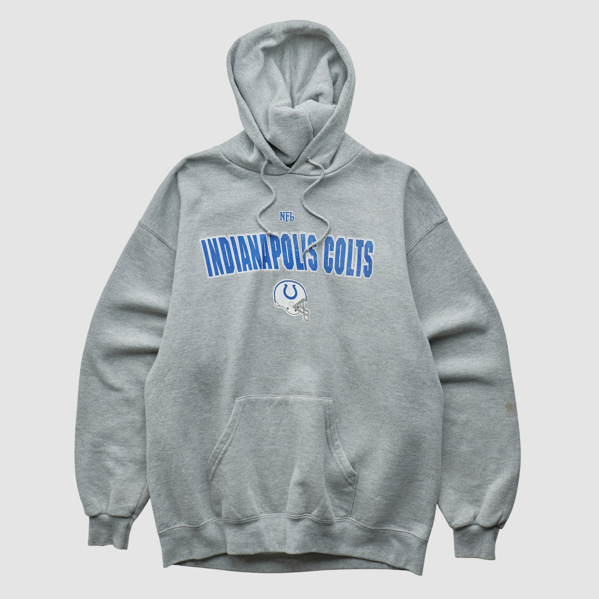 Indianapolis Colts NFL 2000s Hooded Pullover Sweatshirt - Heather Gray - S