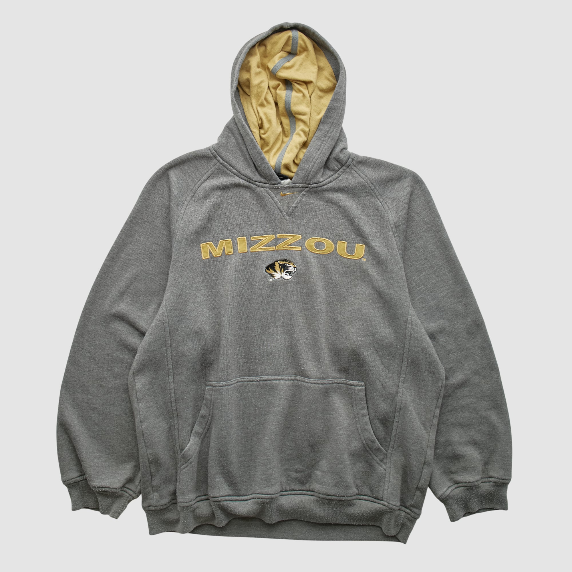 Missouri Tigers Nike 2000s Hooded Pullover Sweatshirt - Gray - S
