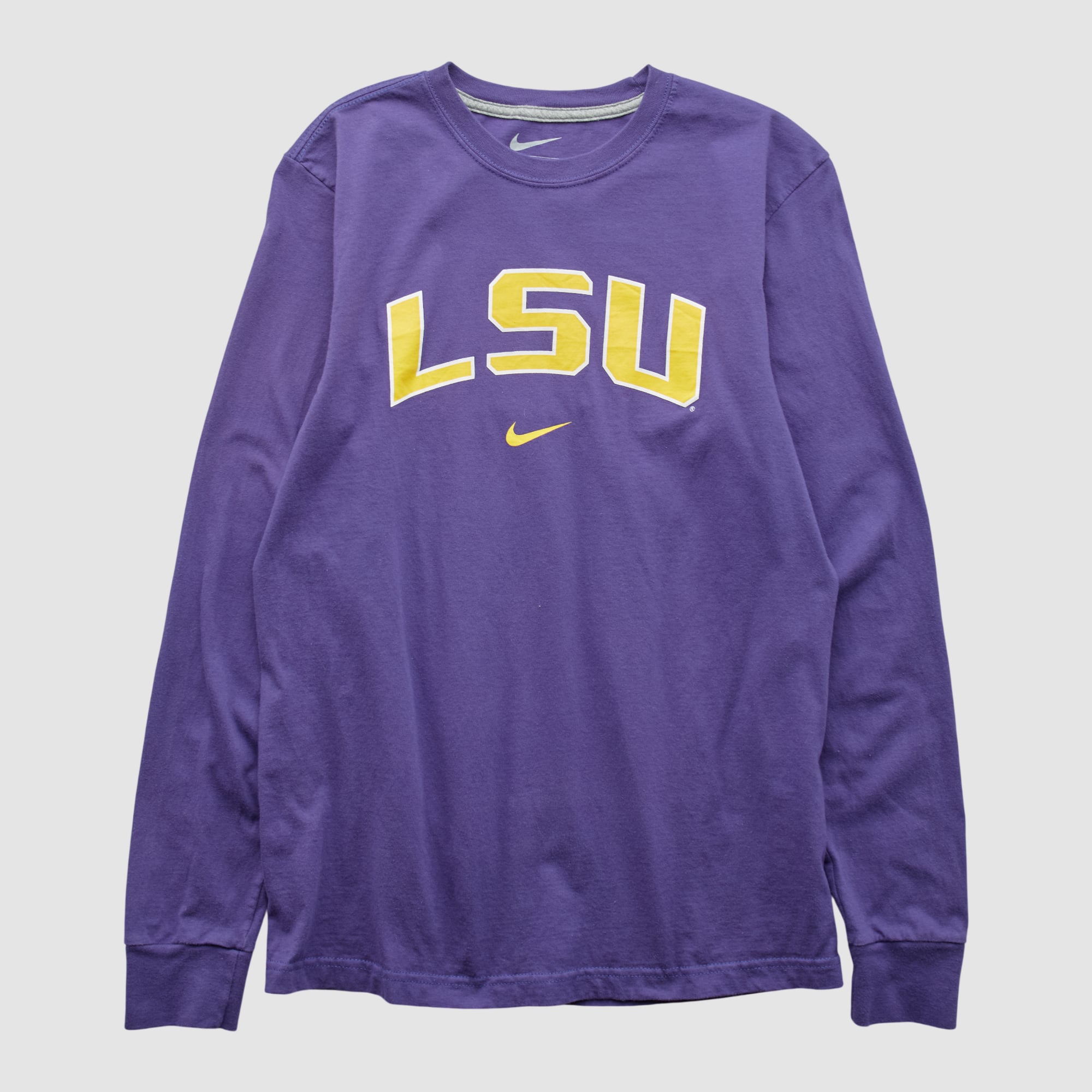 LSU Tigers Nike 2010s Long Sleeve T-shirt - Purple - S