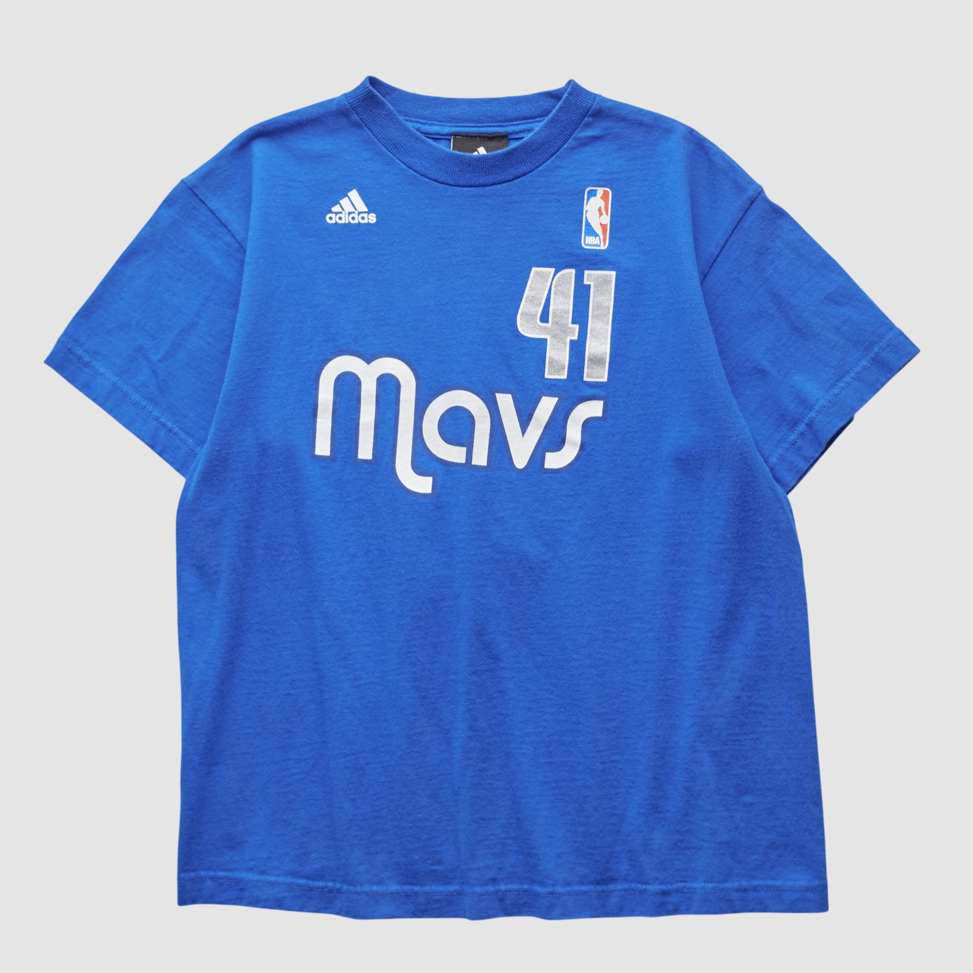 Dallas Mavericks Adidas 2000s T-shirt - Blue - Yth L