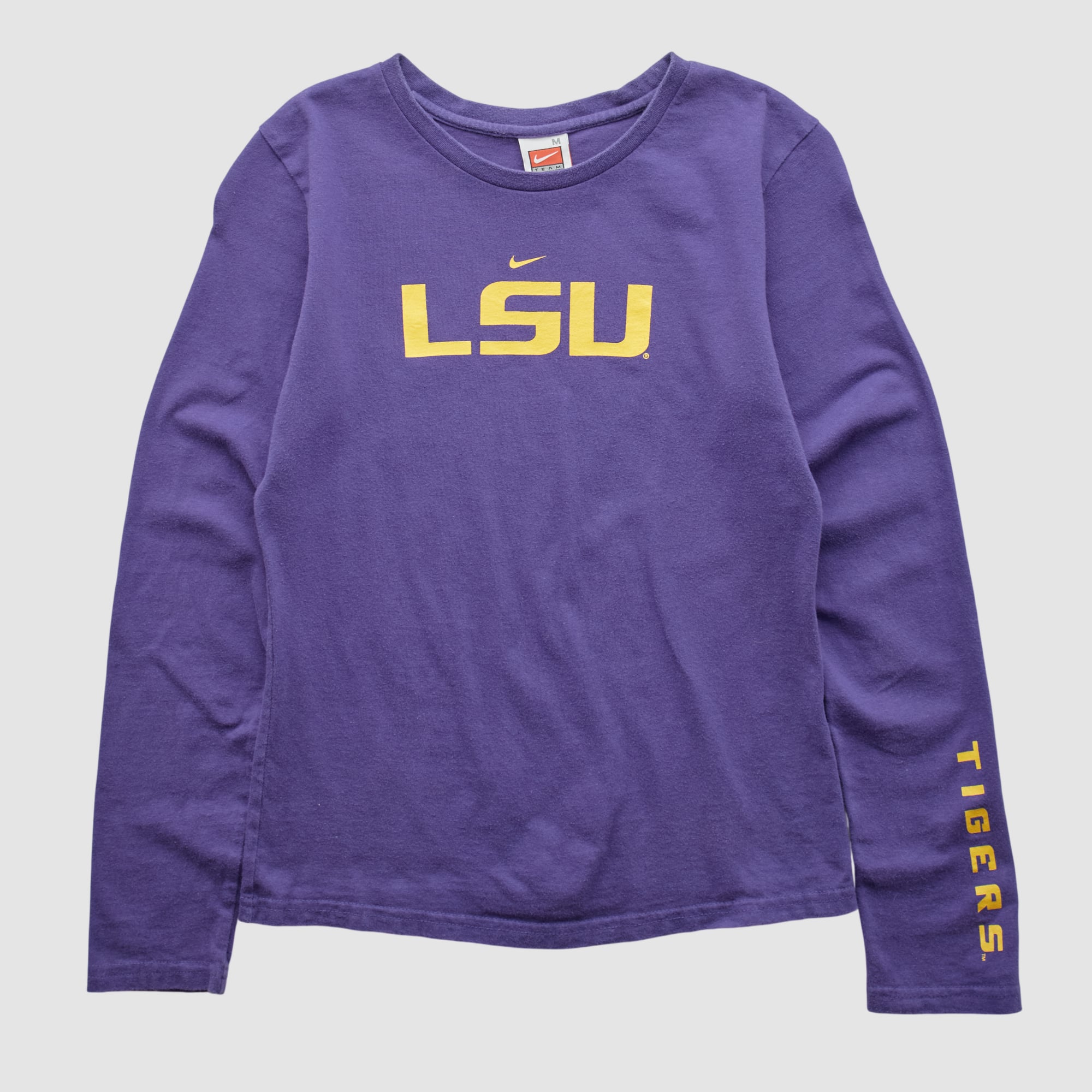 LSU Tigers Nike 2000s Long Sleeve T-shirt - Purple - M
