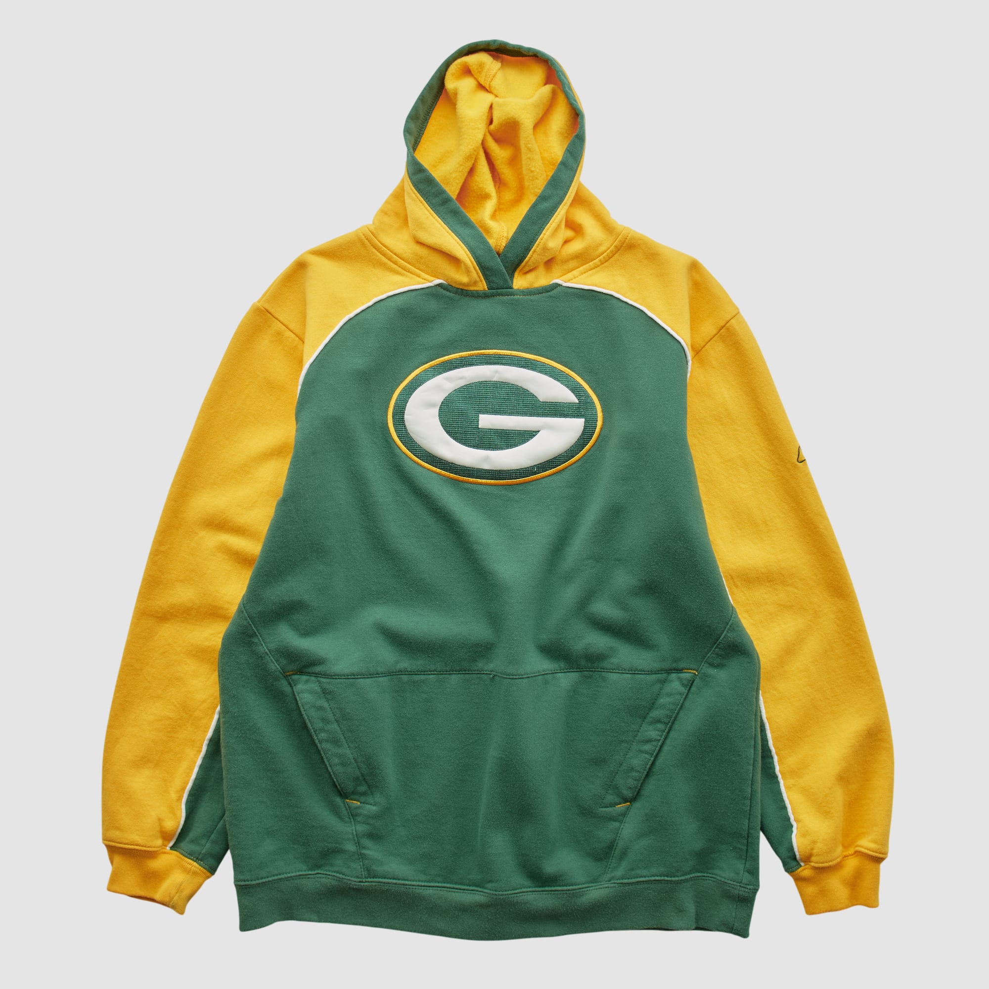 Green Bay Packers Reebok 2000s Hooded Pullover Sweatshirt - Green - S