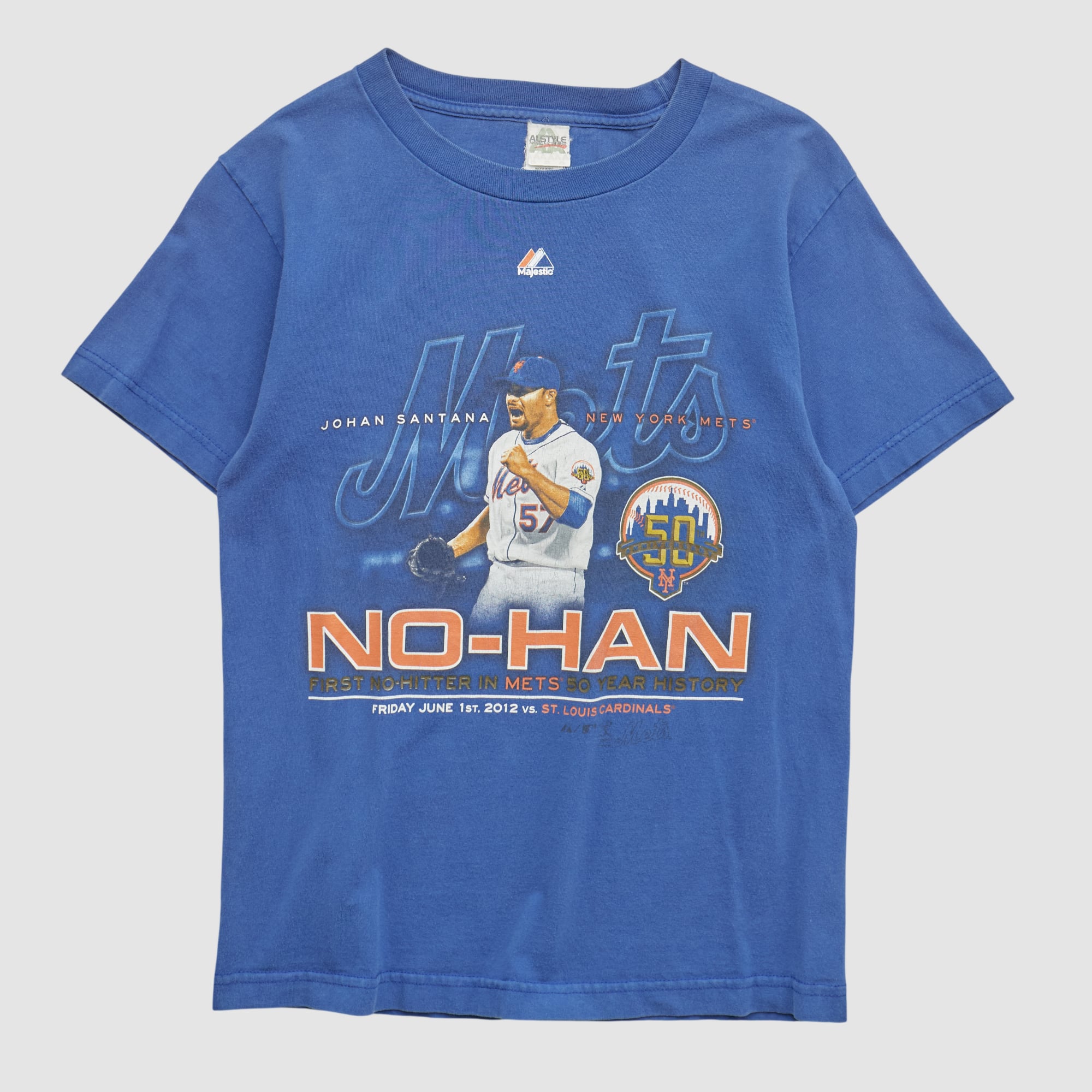 Johan Santana Alstyle 2012 T-shirt - Blue - XS