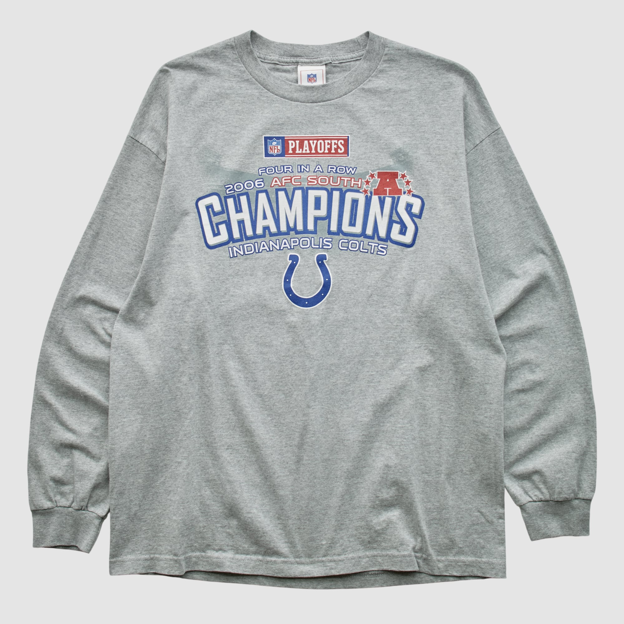 Indianapolis Colts NFL 2006 Long Sleeve T-shirt - Heather Gray - M