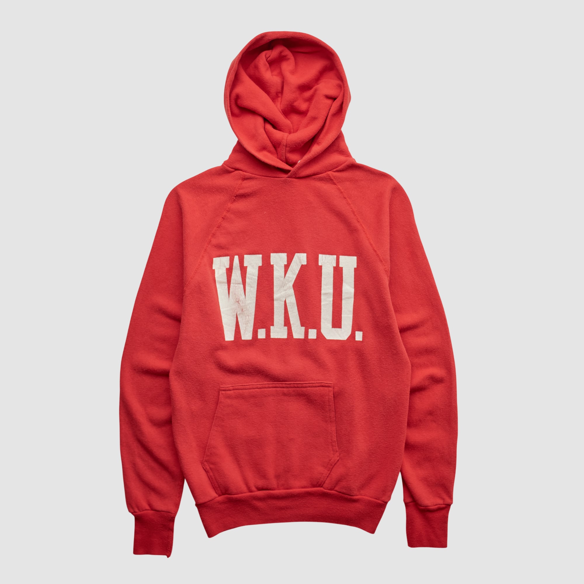 Western Kentucky Hilltoppers Wolf 80s Hooded Pullover Sweatshirt - Red - XXS