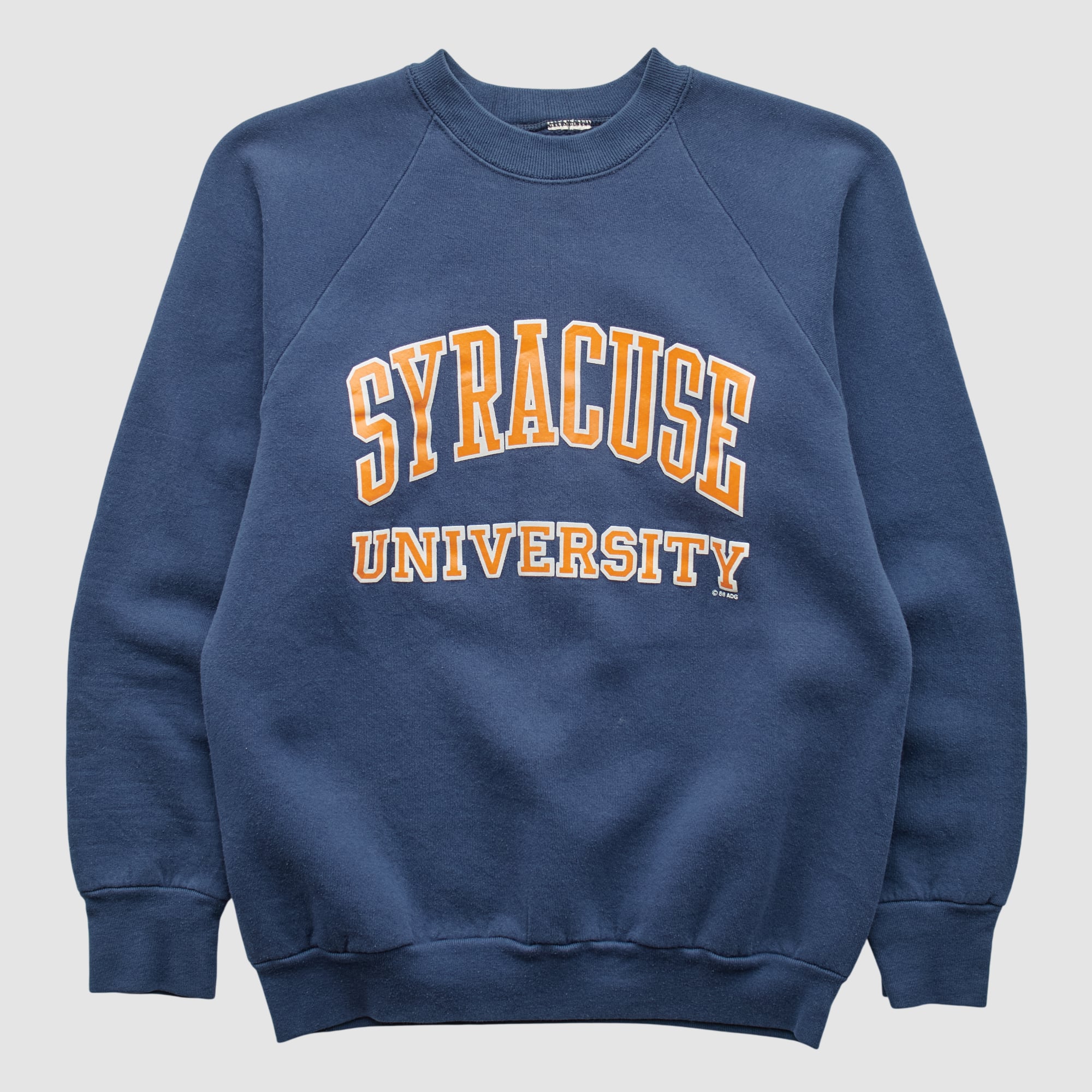 Syracuse Orange 90s Pullover Sweatshirt - Navy - XS