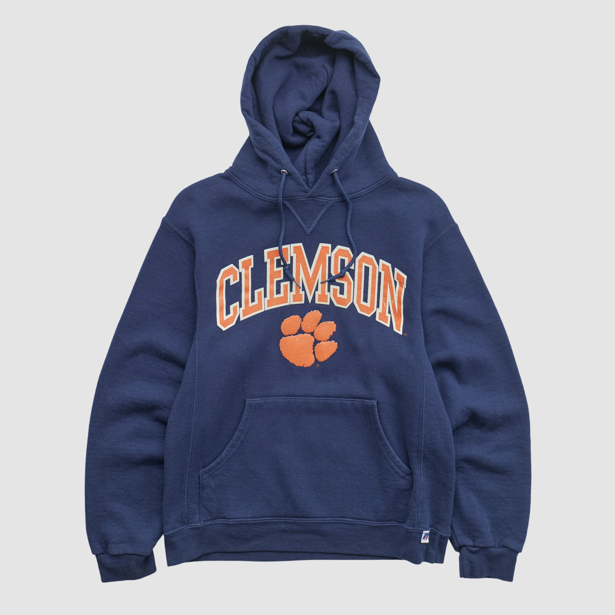 Clemson Tigers Russell 2010s Hooded Pullover Sweatshirt - Navy - XXS