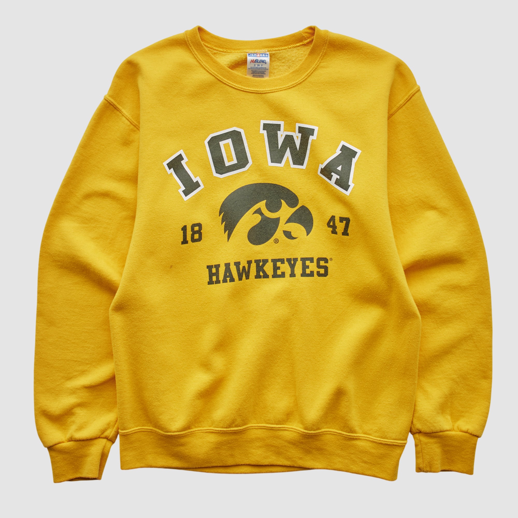 Iowa Hawkeyes Jerseys 2000s Pullover Sweatshirt - Yellow - XS