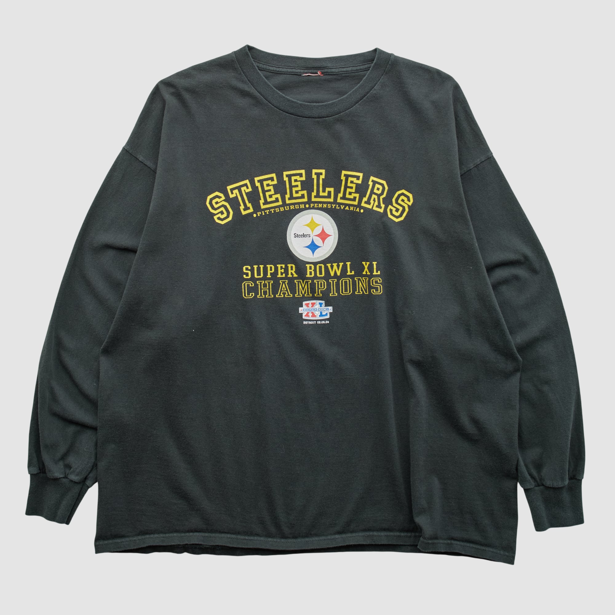 Pittsburgh Steelers 2006 Long Sleeve T-shirt - Black - XL