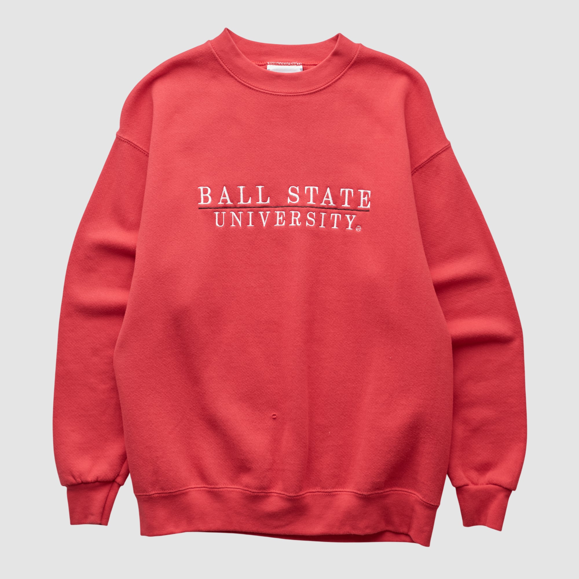 Ball State Cardinals Lee Apparel 90s Pullover Sweatshirt - Red - XS