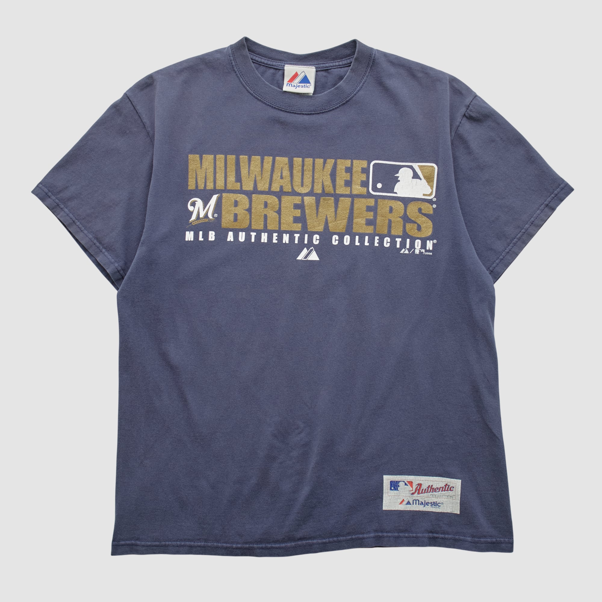 Milwaukee Brewers Majestic 2008 T-shirt - Navy - S
